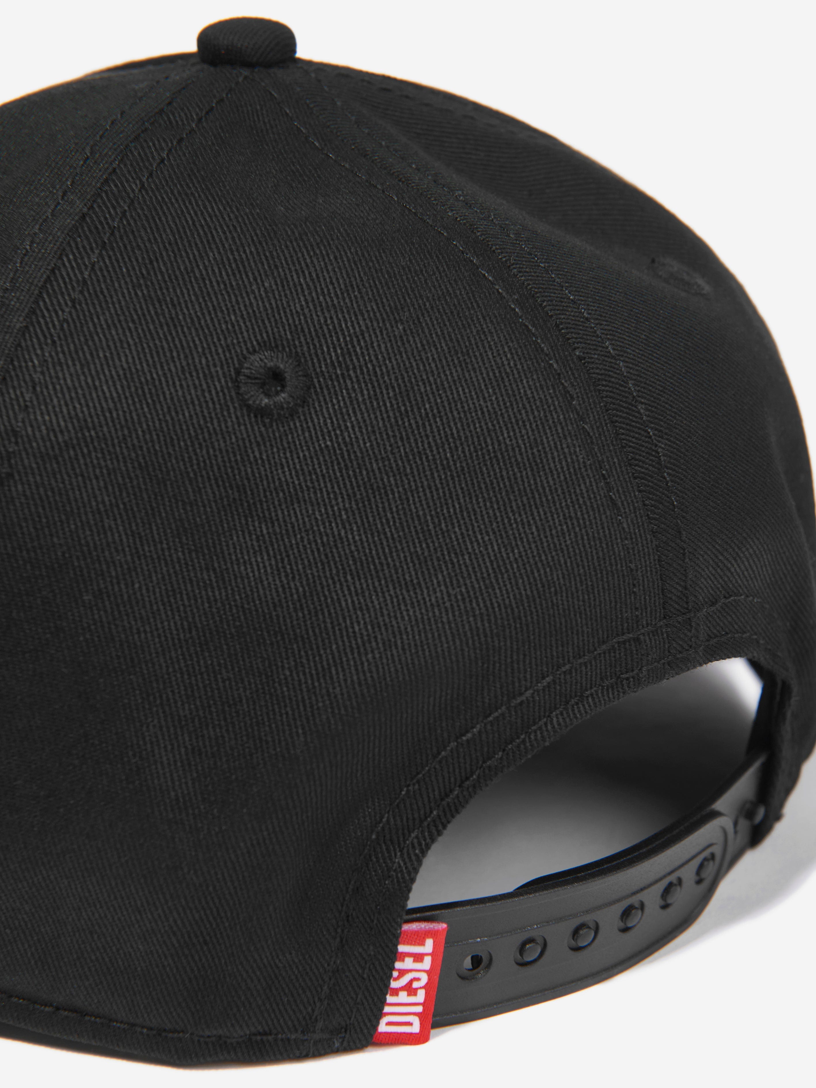 Diesel Kids Logo Cap in Black