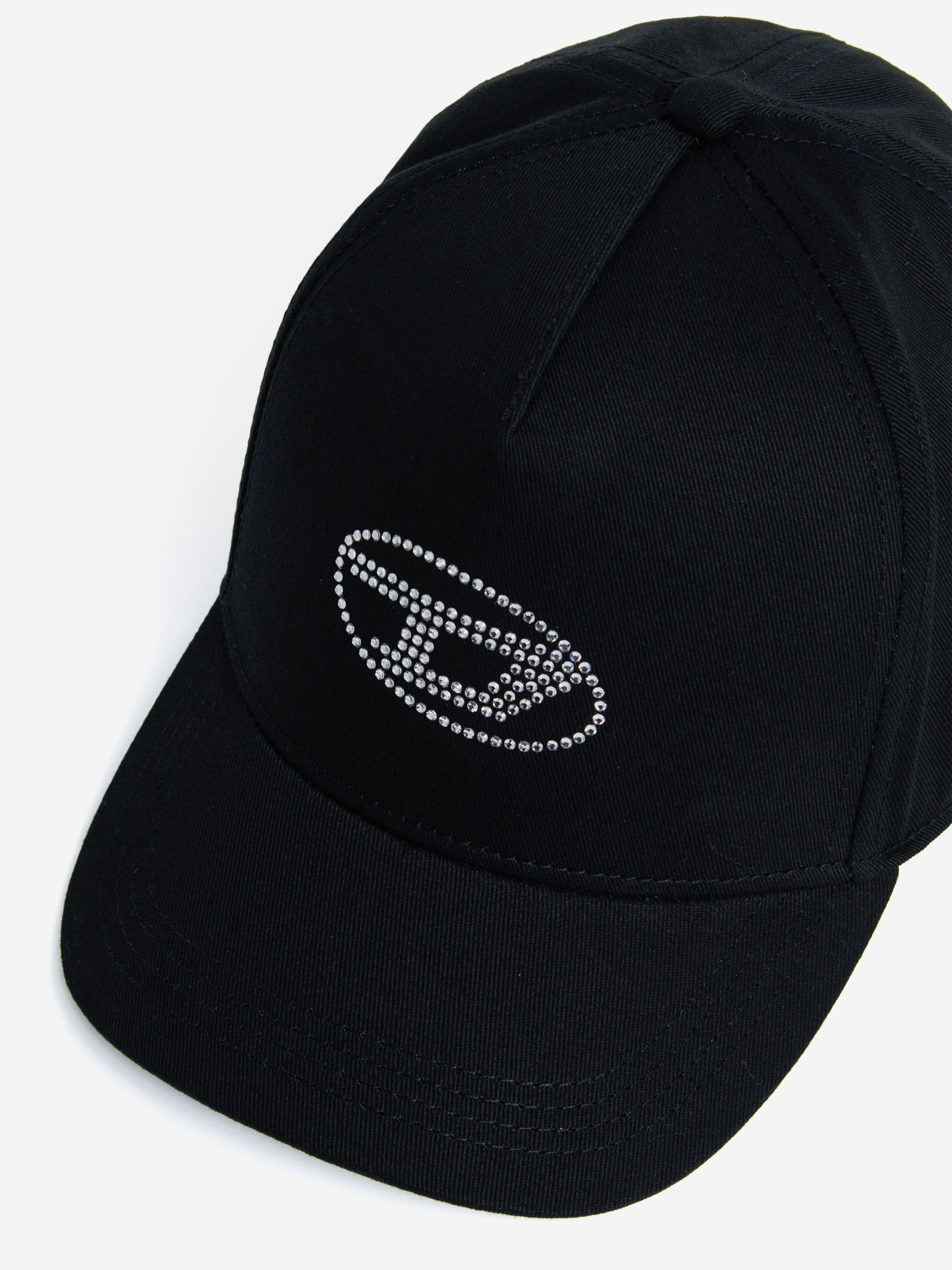 Diesel Girls Oval D Logo Cap in Black