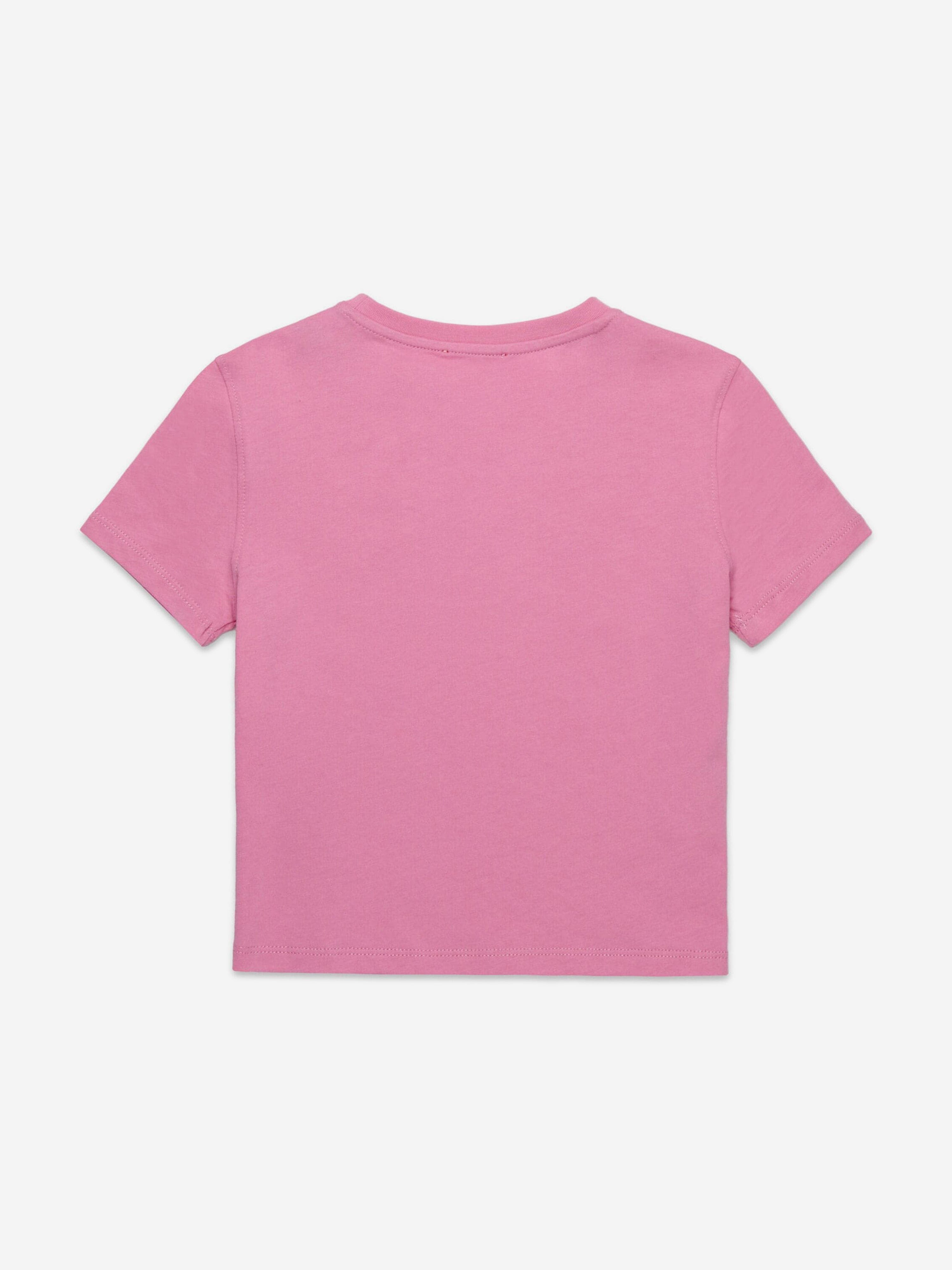 Diesel Girls Oval D Logo T-Shirt in Pink
