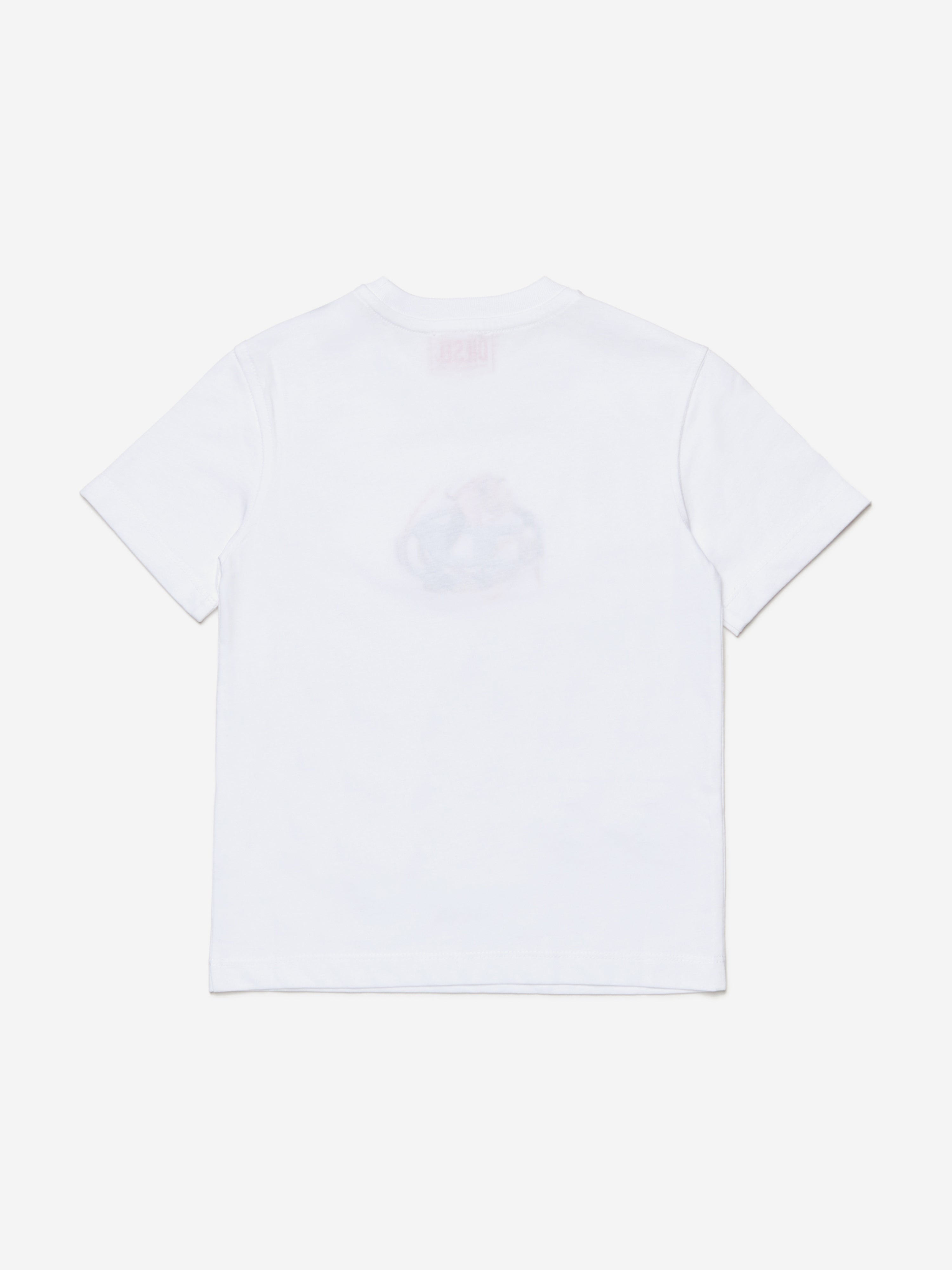 Diesel Girls Logo T-Shirt in White