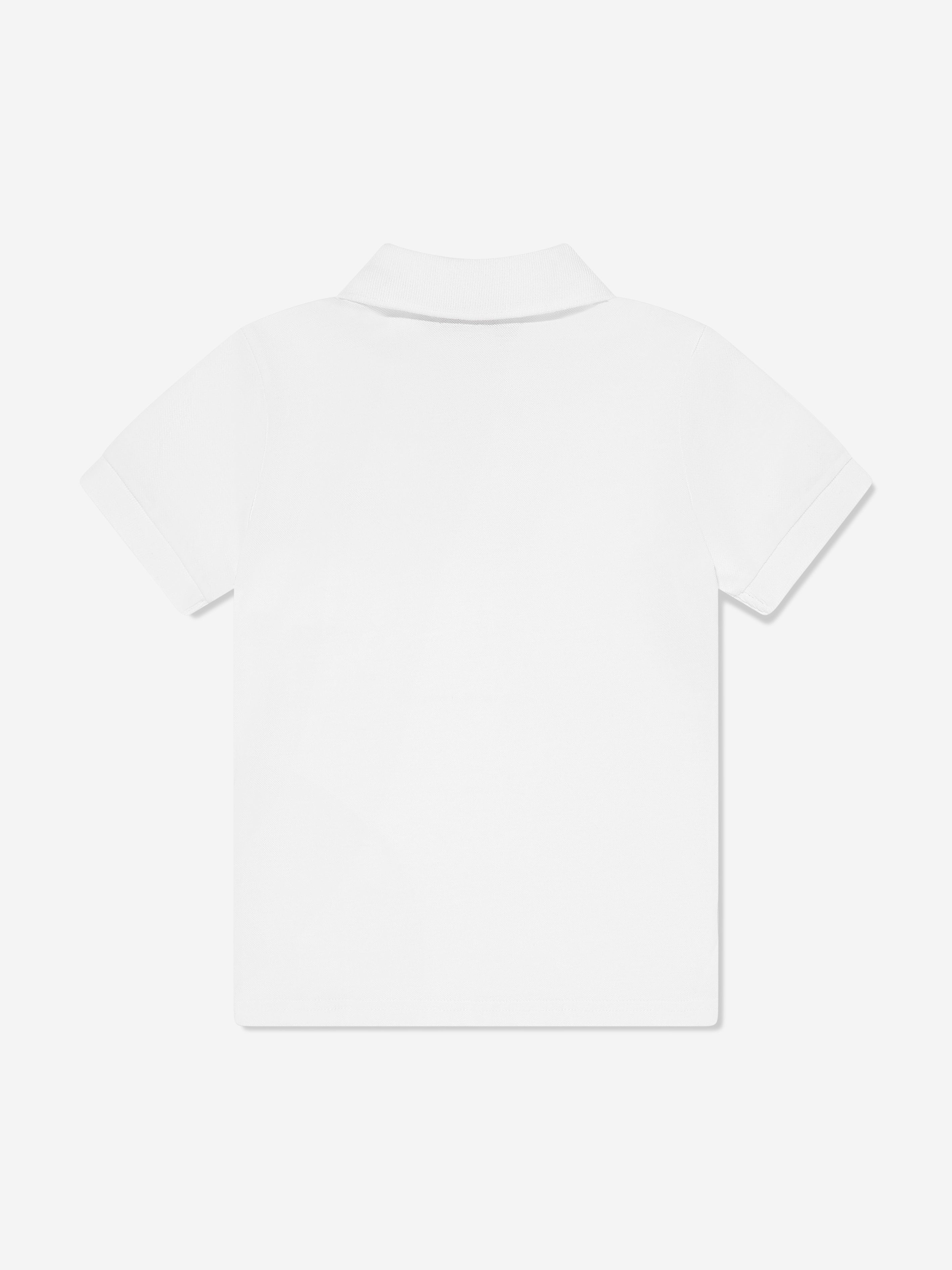 Diesel Boys Oval D Polo Shirt in White