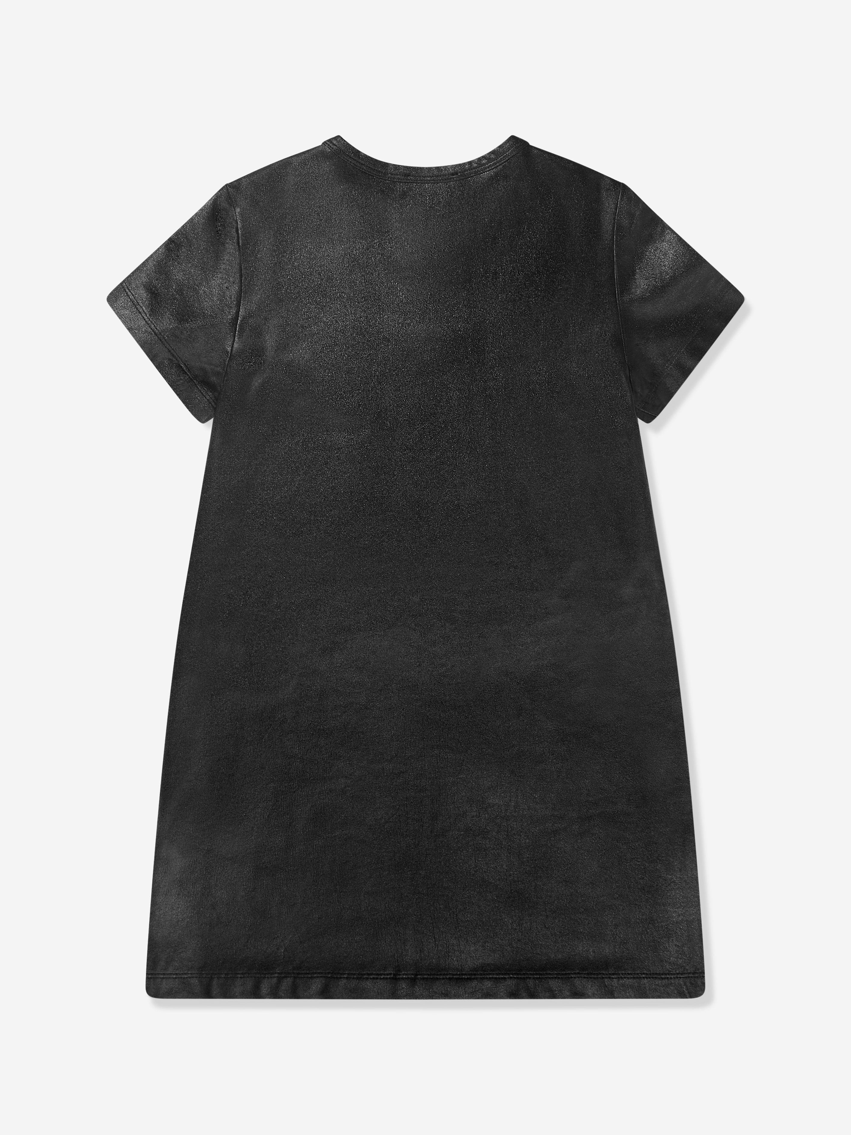 Girls Logo Jersey Dress in Black