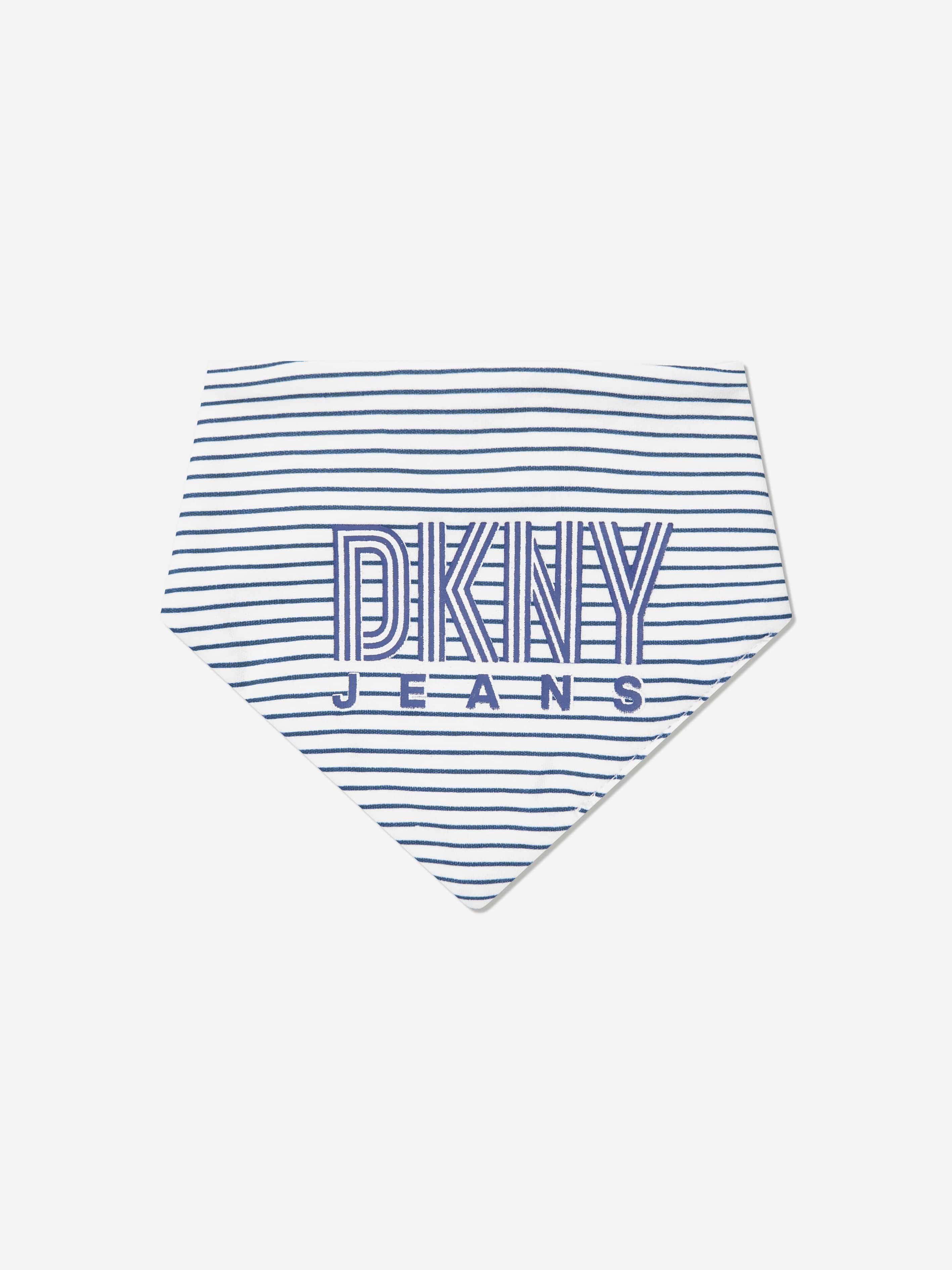 DKNY Baby Boys 5 Pack Bib Set in Navy