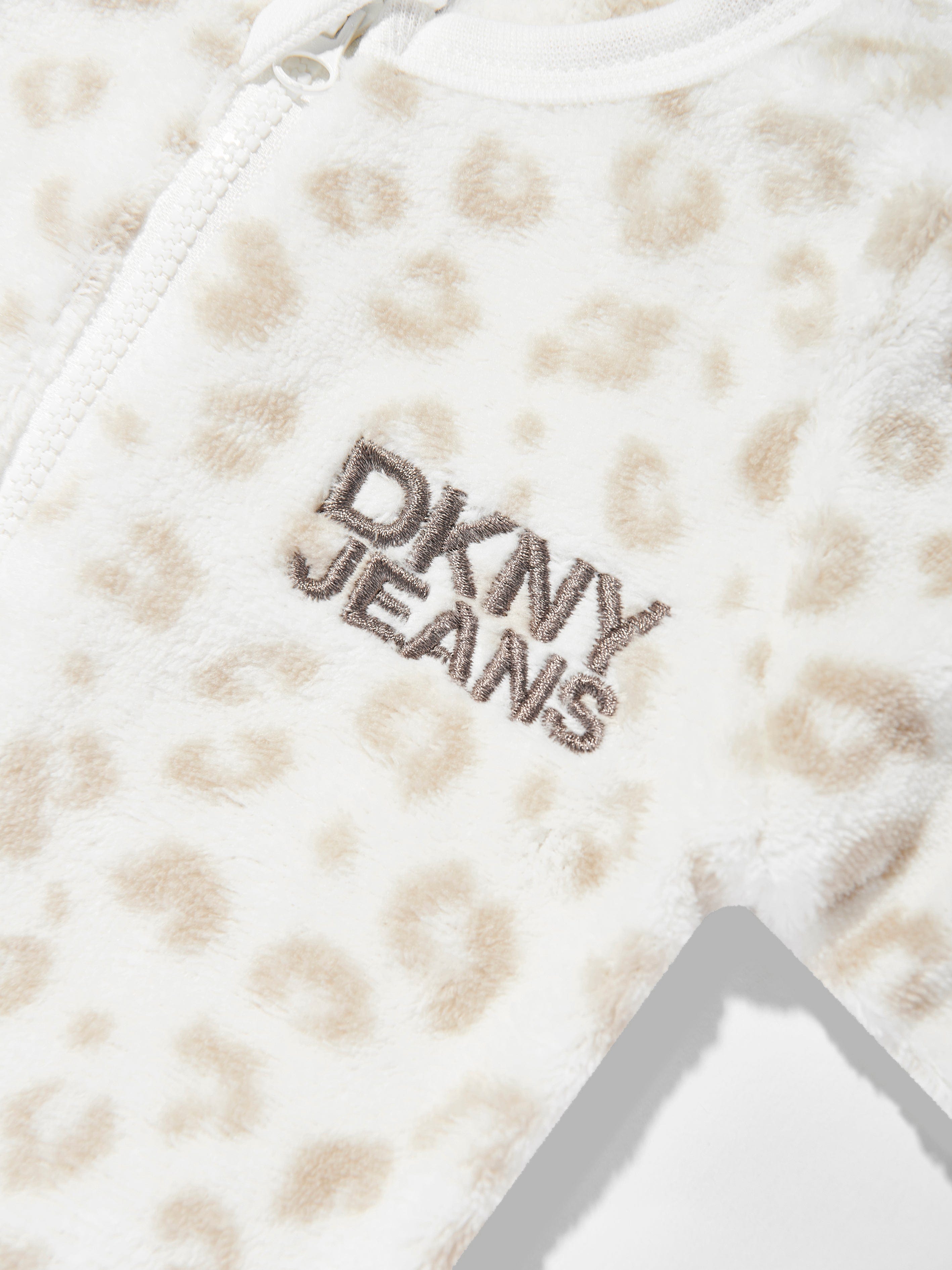DKNY Baby Logo Babygrow in Ivory