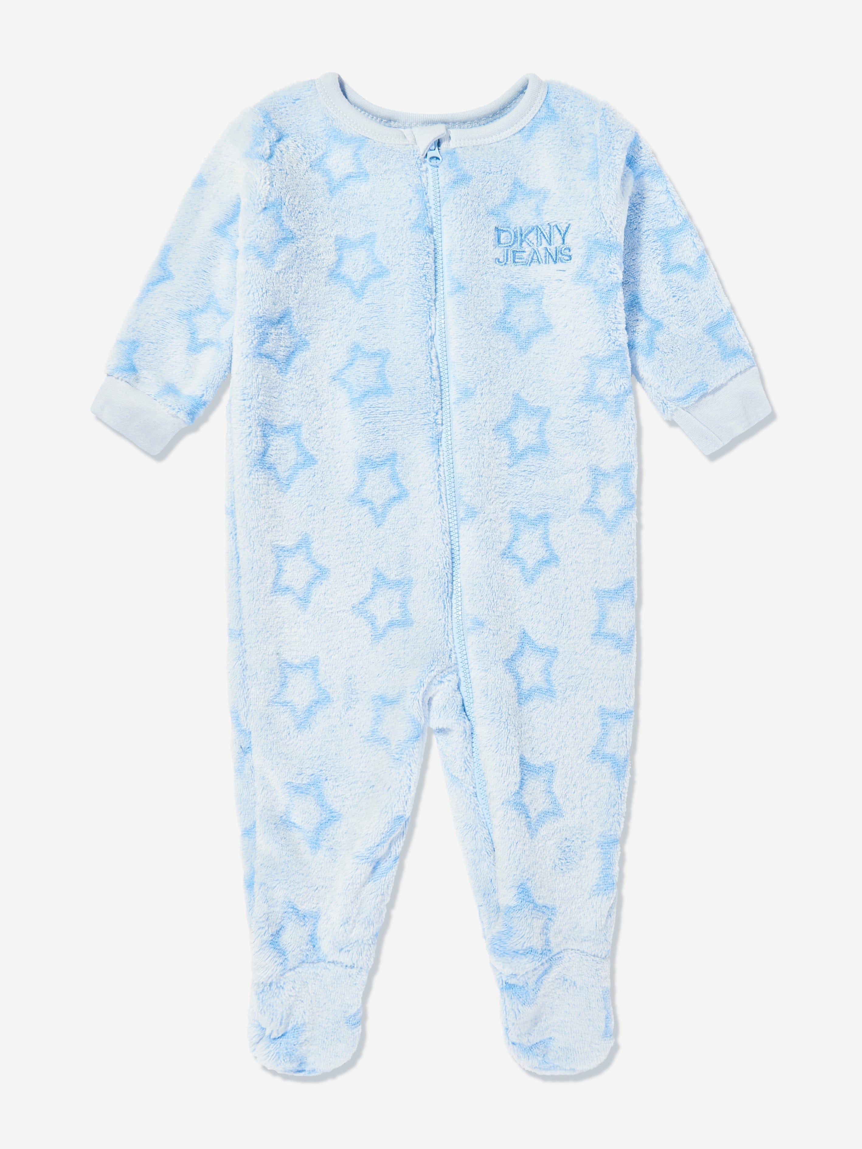 DKNY Baby Boys Fleece Babygrow in Blue