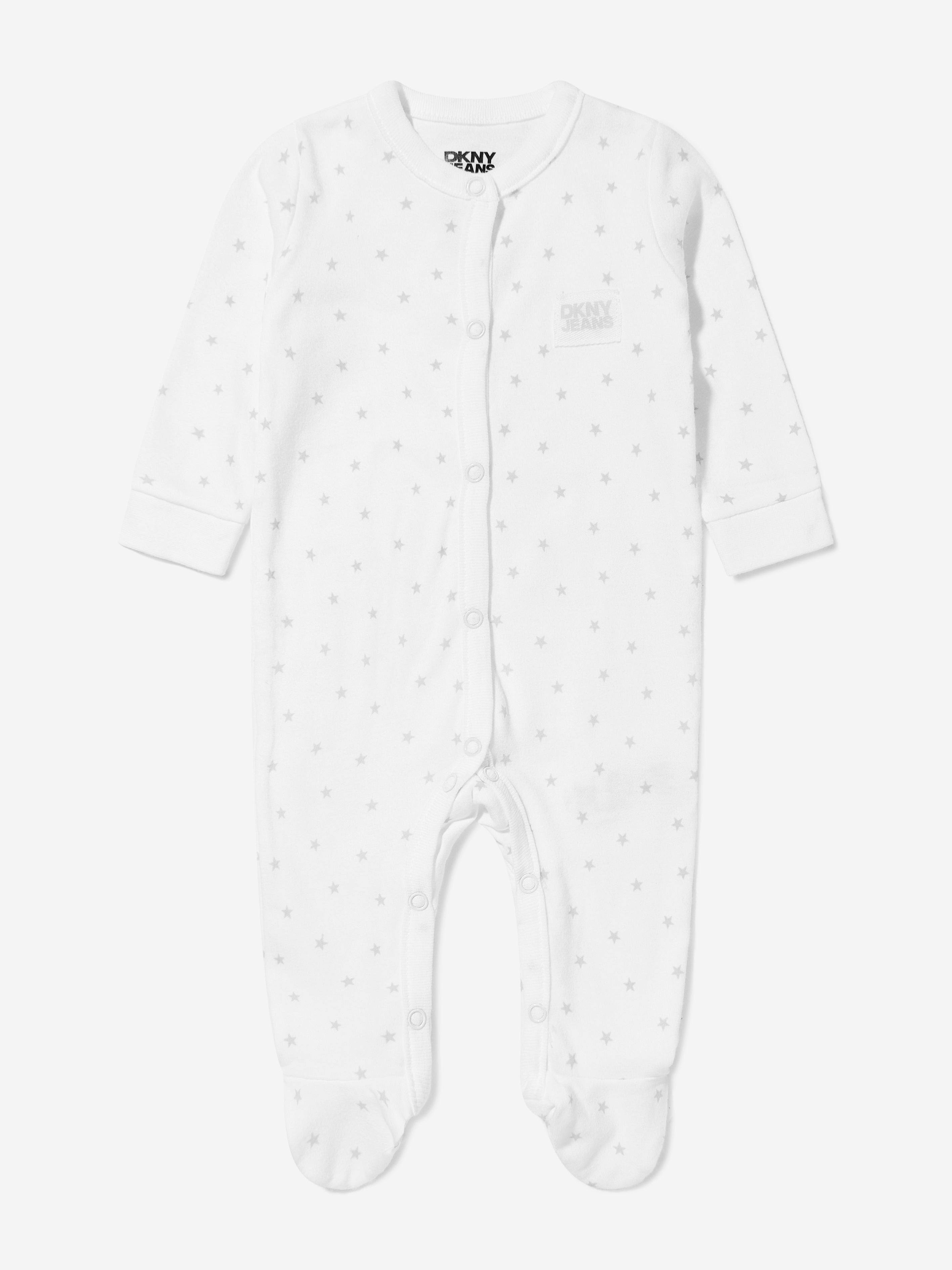 DKNY Baby Boys 5 Piece Babygrow Set in White