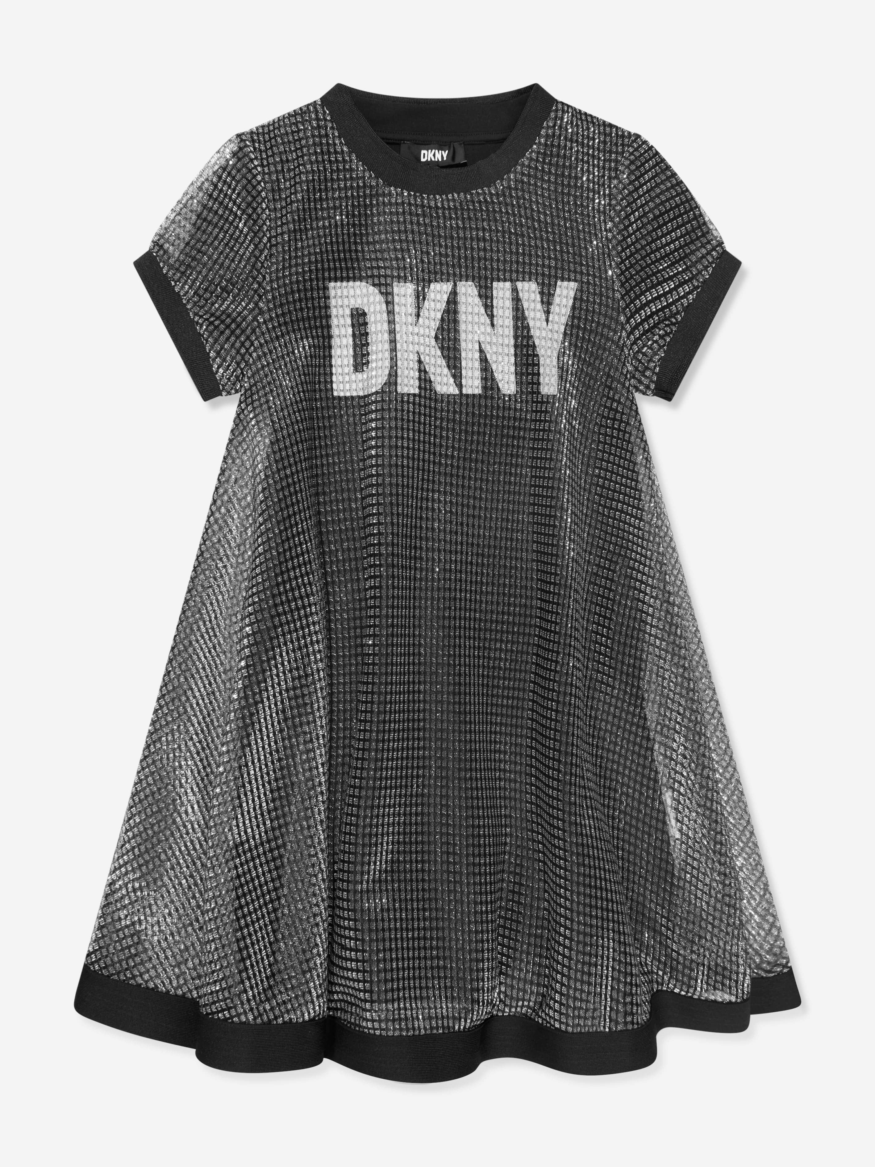 DKNY Girls 2 In 1 Milano Dress in Grey