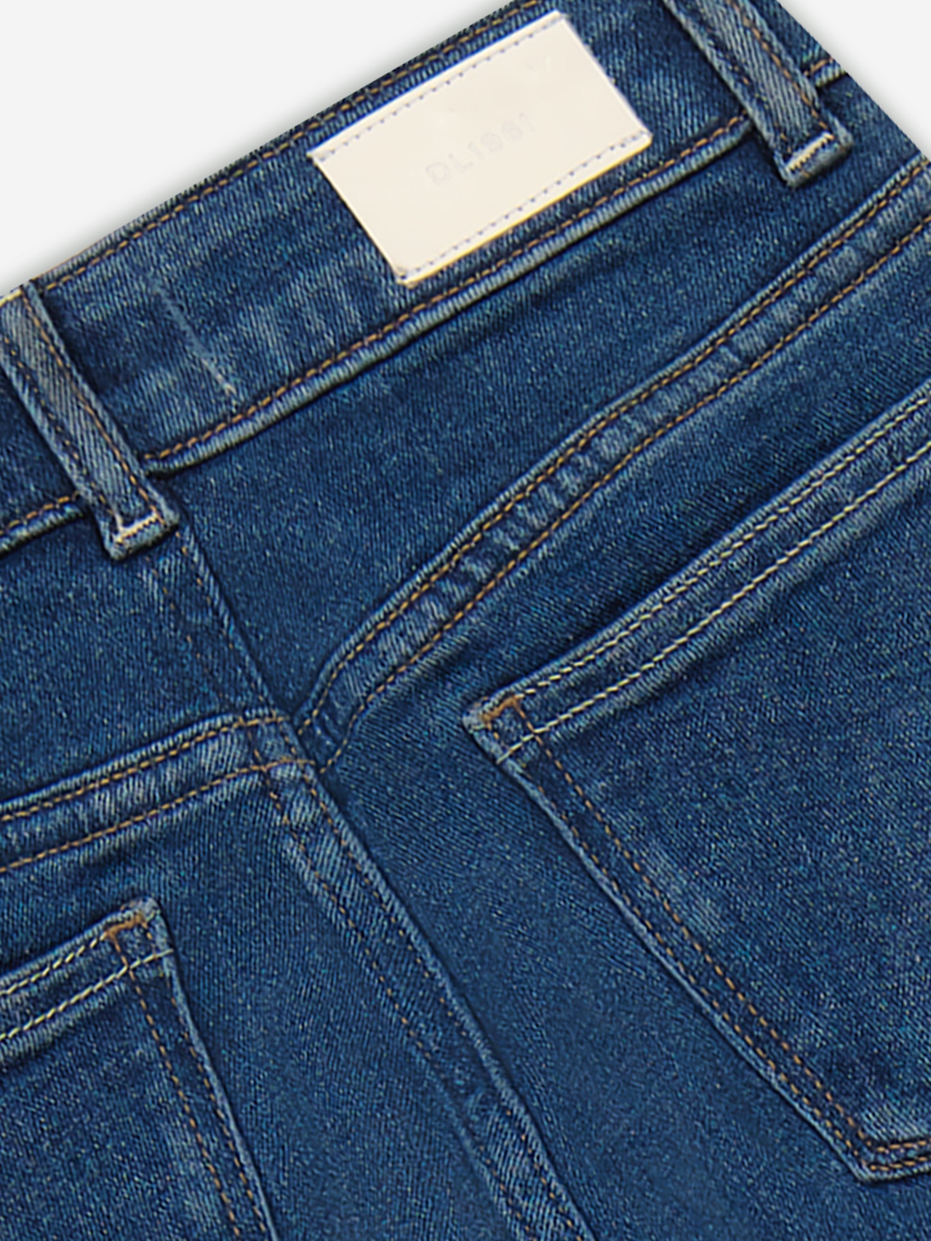 Girls Claire High Rise Bootcut Jeans in Blue