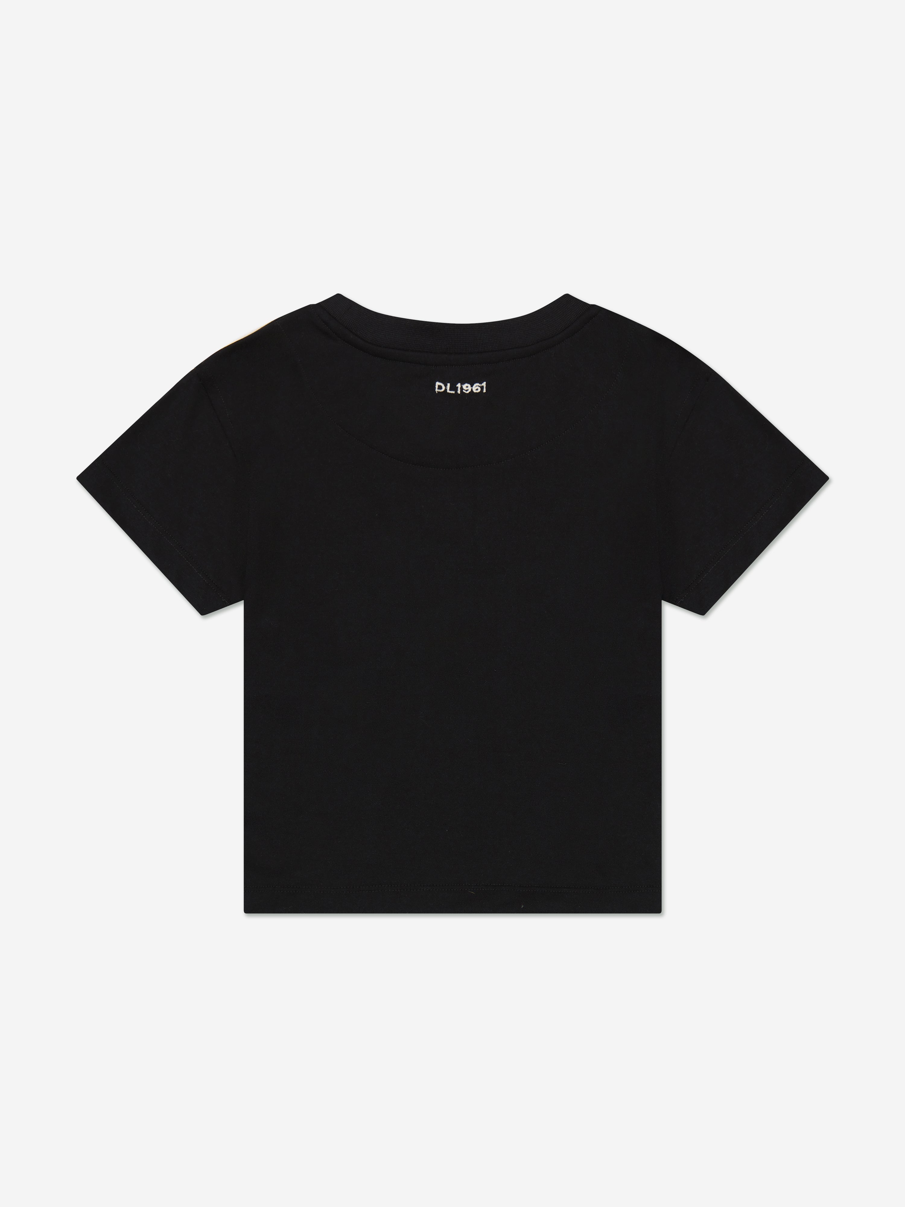 DL1961 Girls Cotton T-Shirt in Black