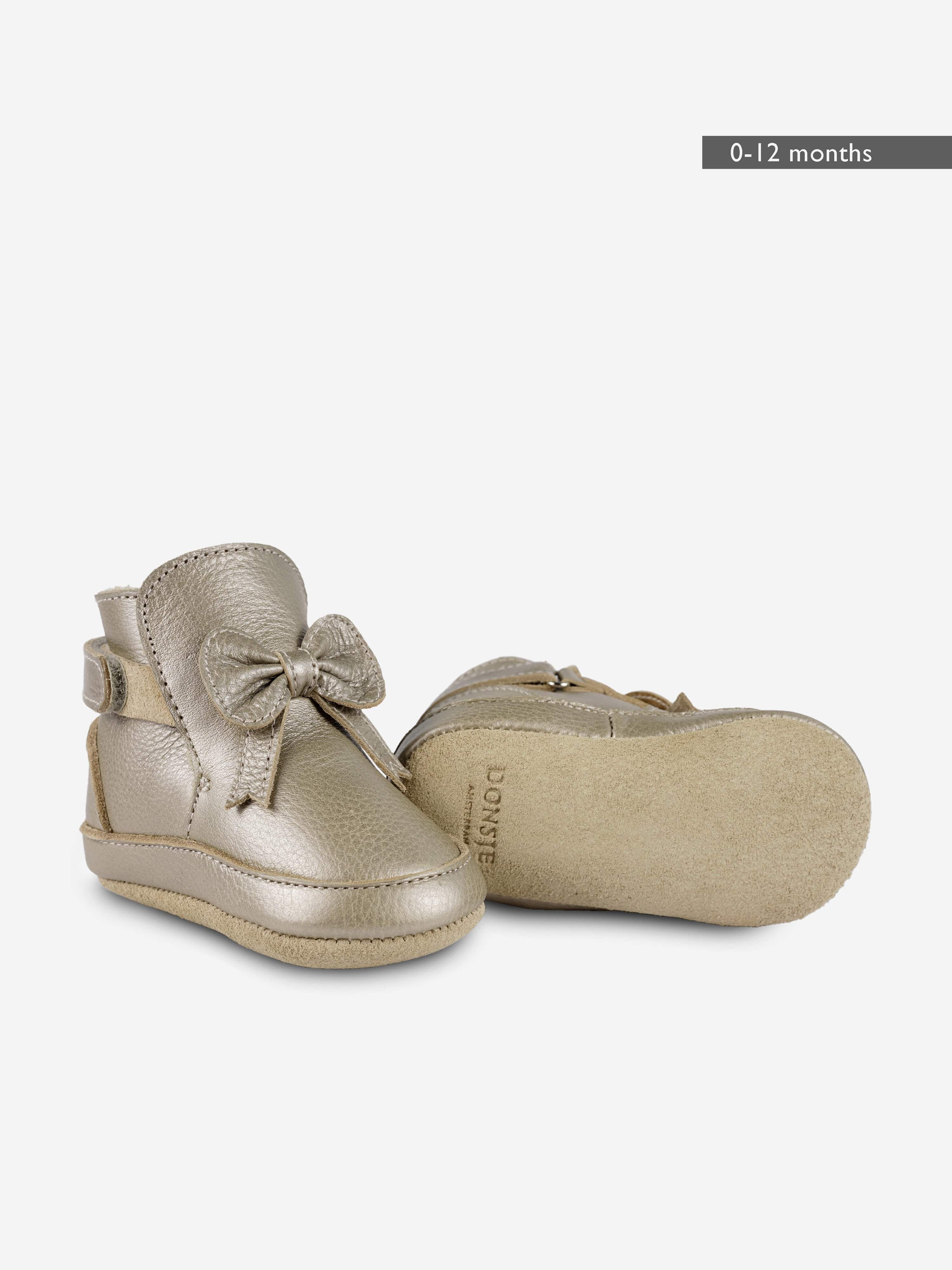 Baby Girls Cubow Booties in Gold