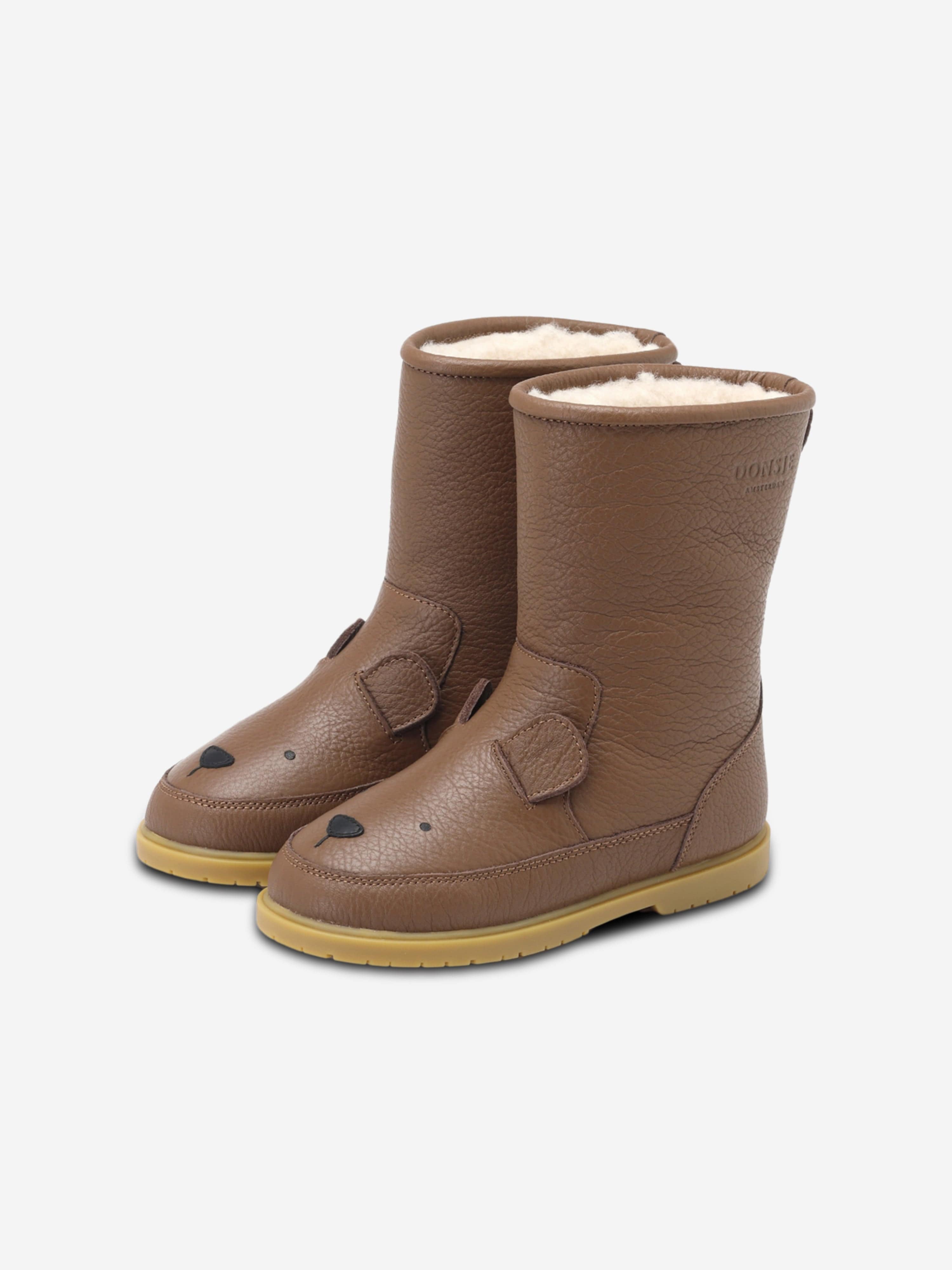 Kids Wadudu Classic Bear Boots in Brown