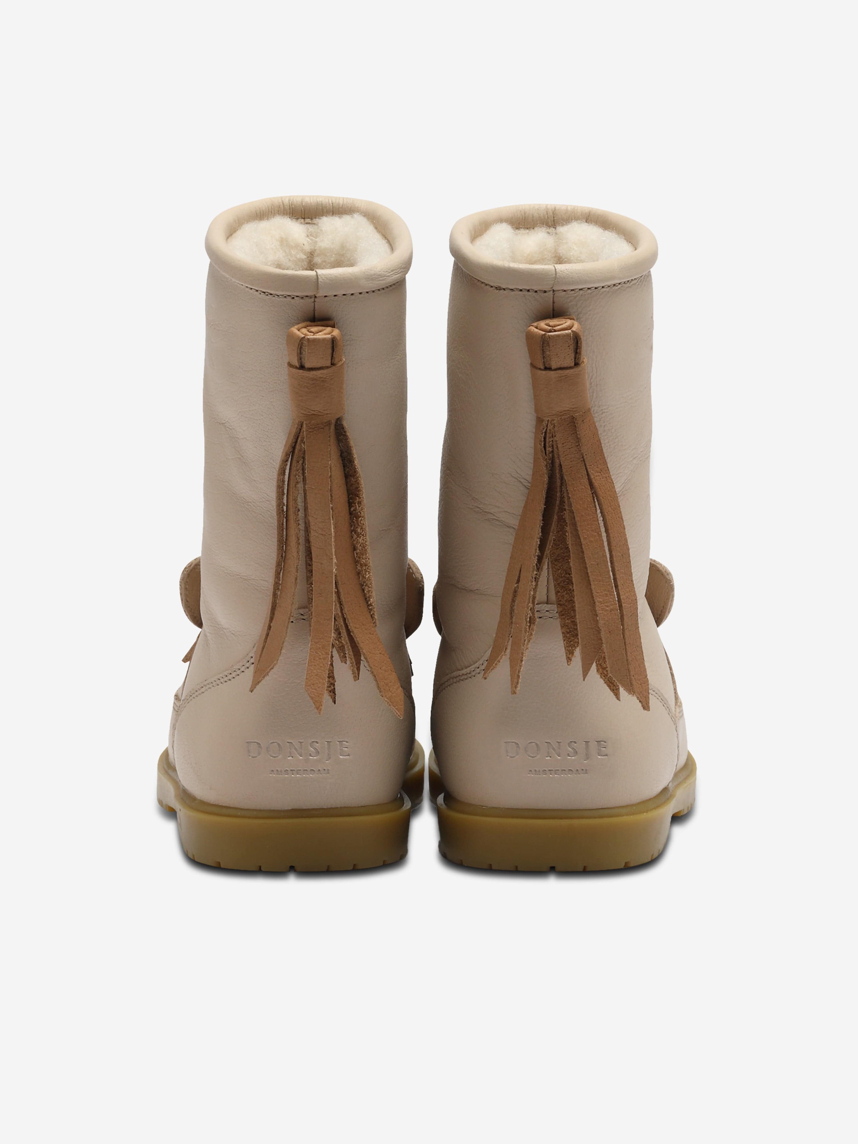 Girls Wadudu Special Horse Boots in Ivory