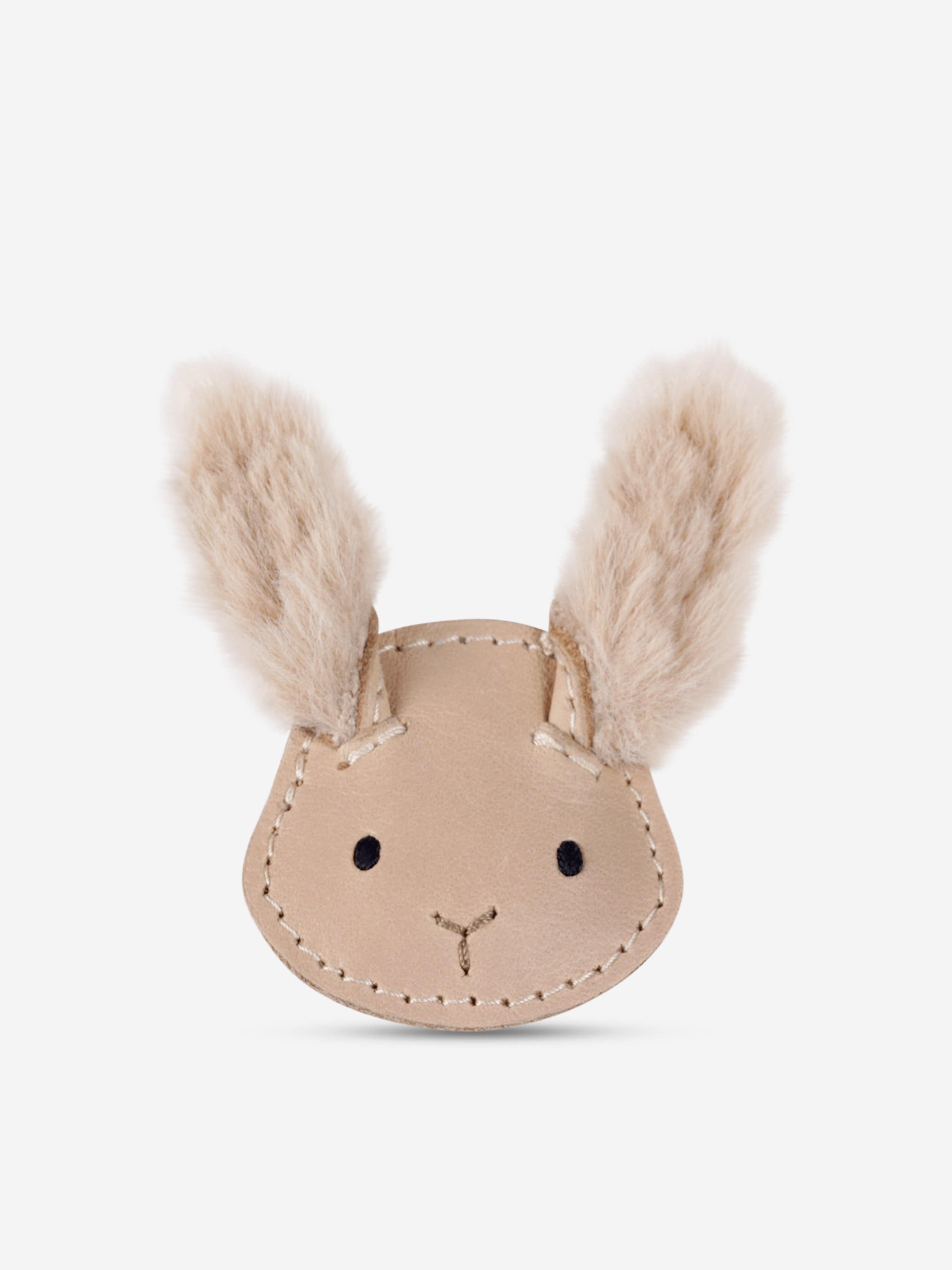 Girls Josy Exclusive Fluffy Bunny Hairclip in Beige