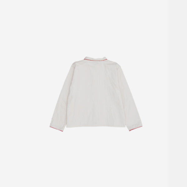 Girls White Cotton Shirt