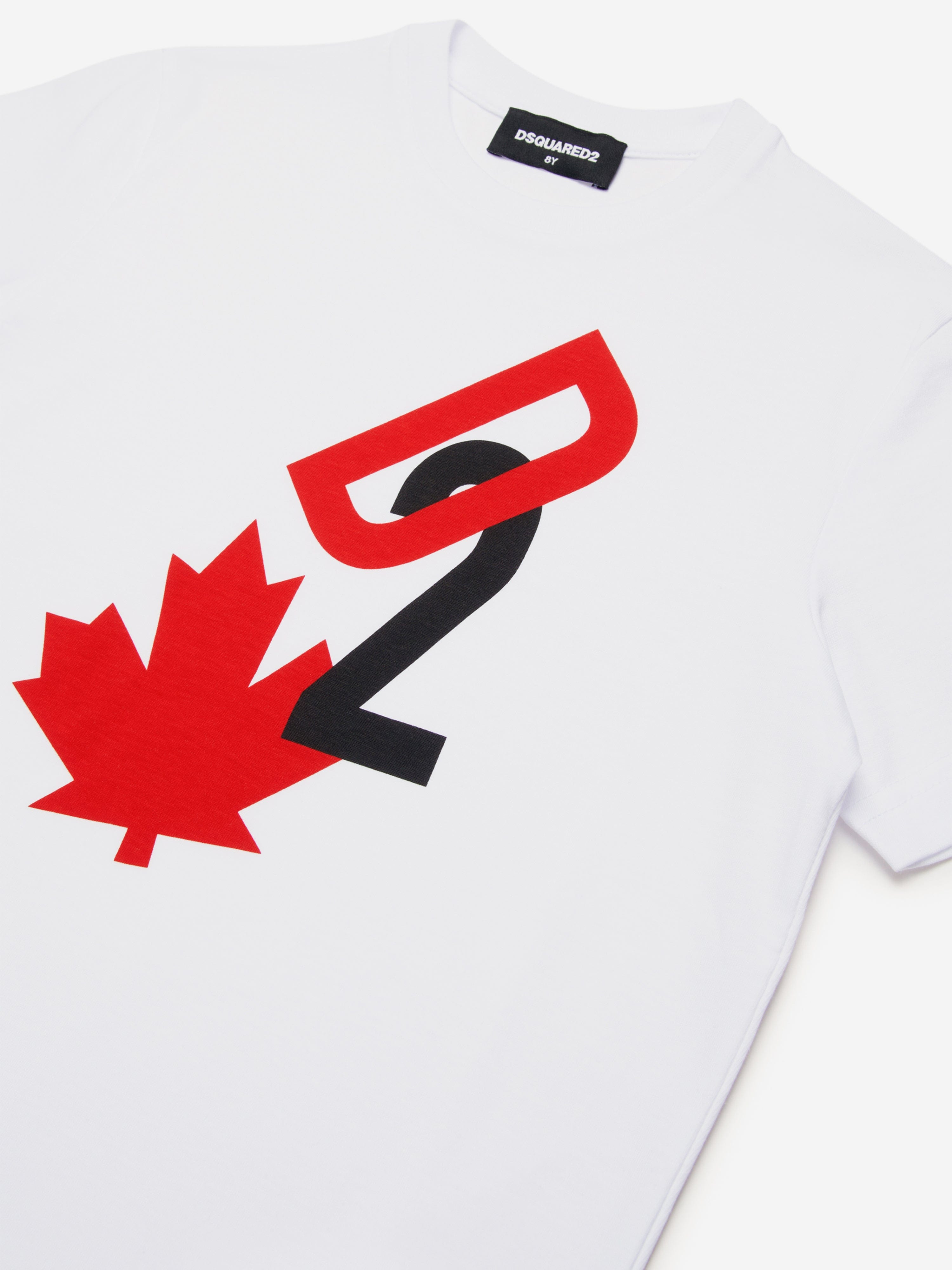 Kids Maple Leaf Logo T-Shirt in White