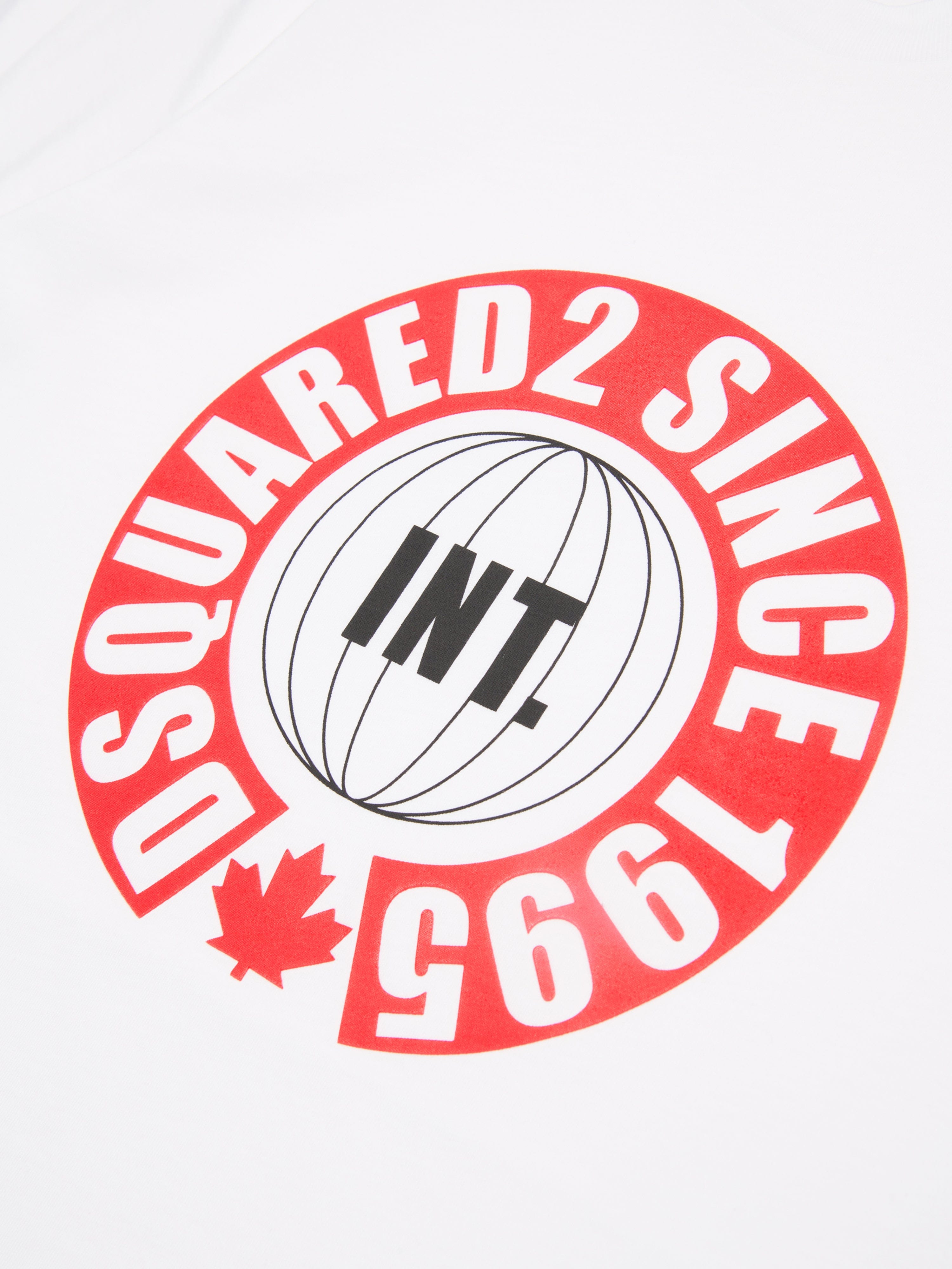 Dsquared2 Kids Slouch Fit Logo T-Shirt in White
