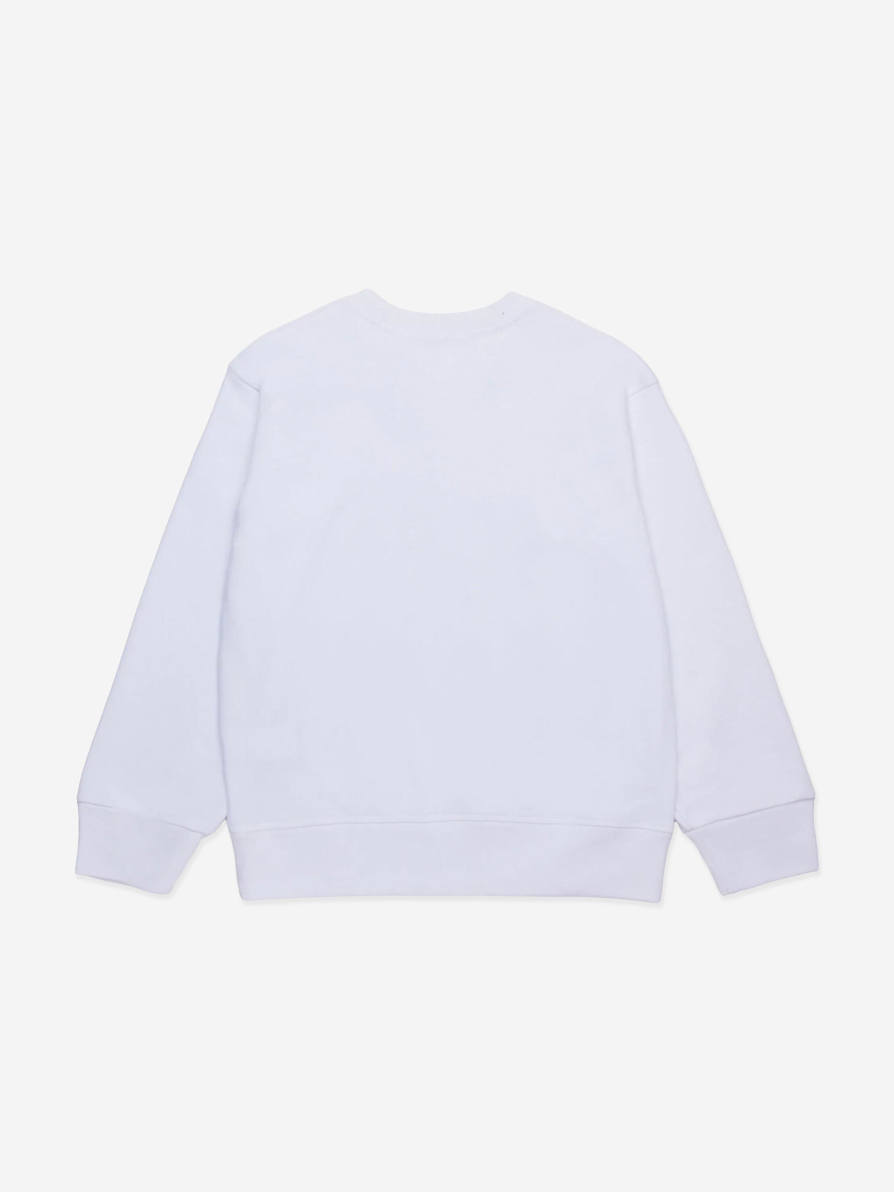Kids Icon Logo Sweatshirt in White