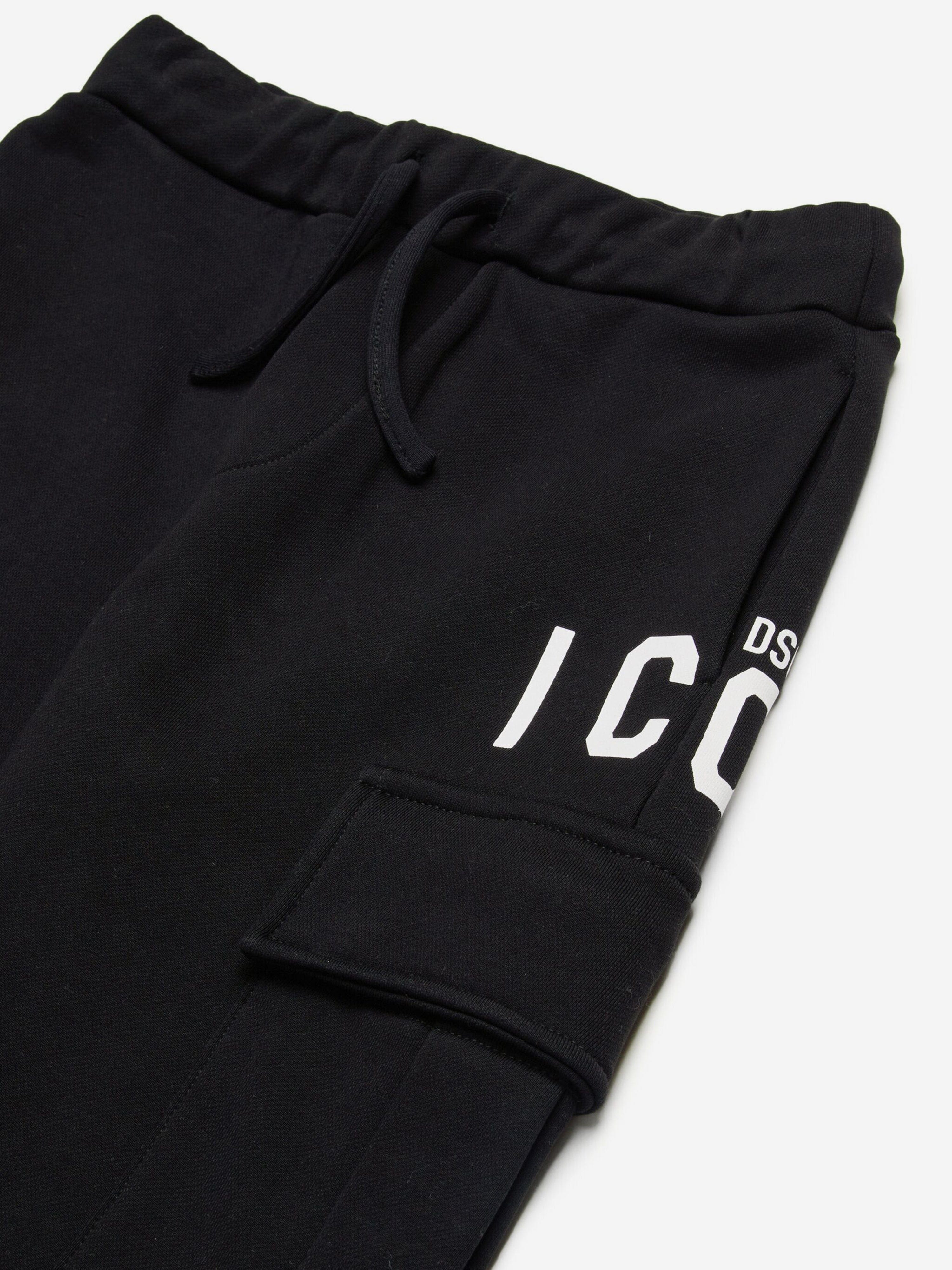 Kids Cargo Pants in Black