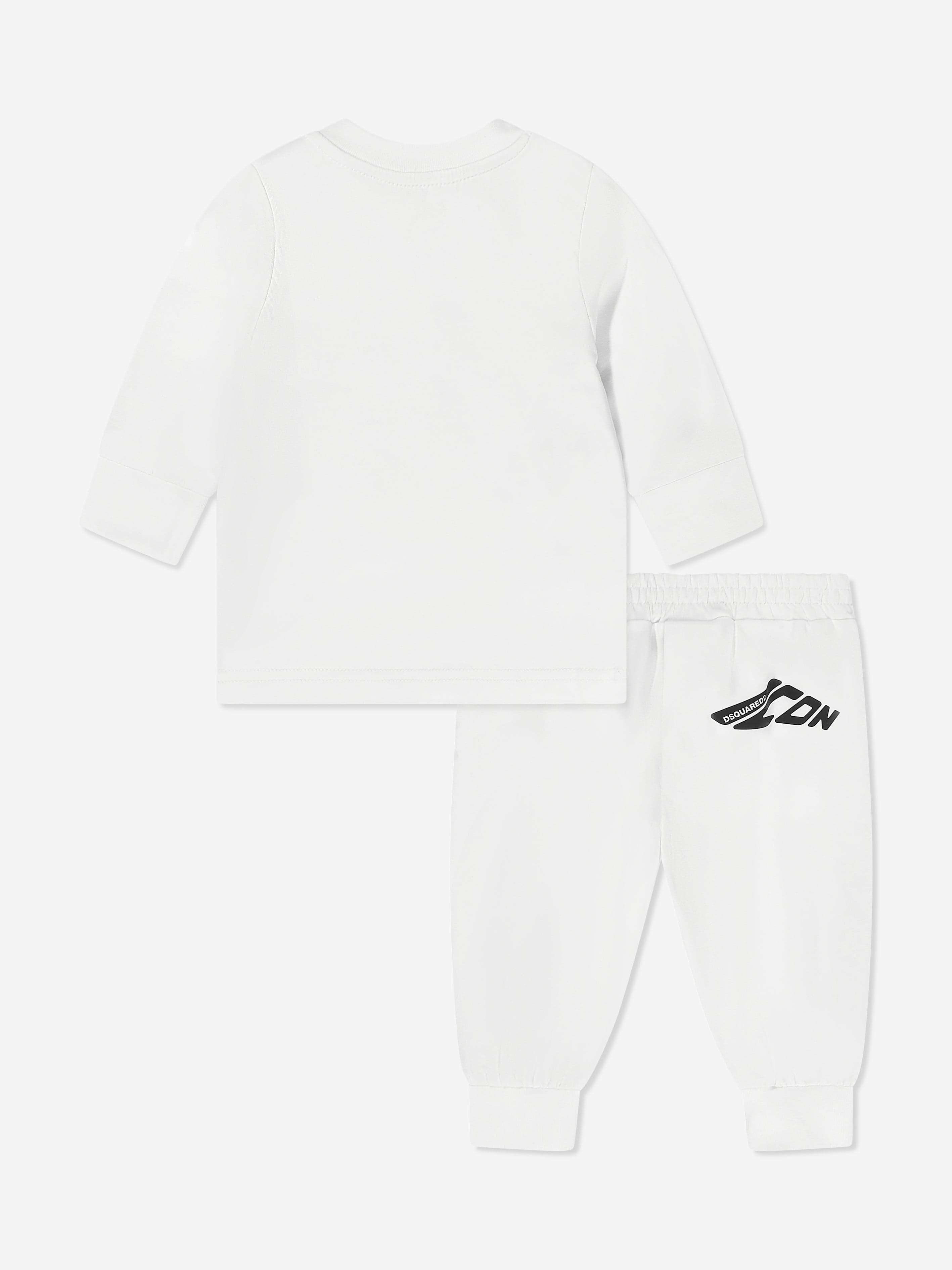 Baby Icon Logo Tracksuit in White