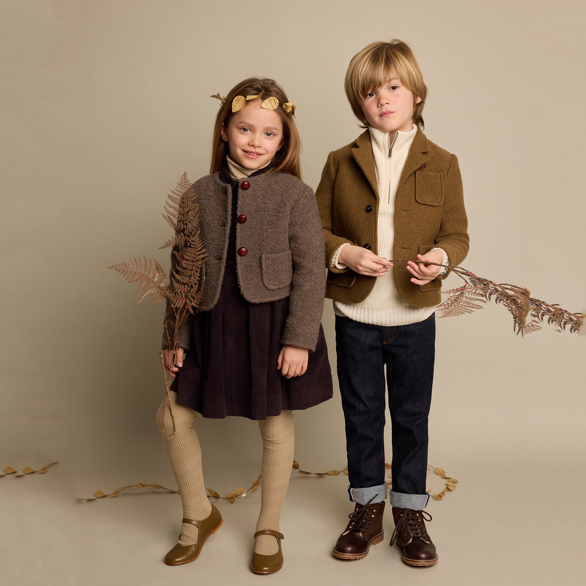 Girls Taupe Jacket
