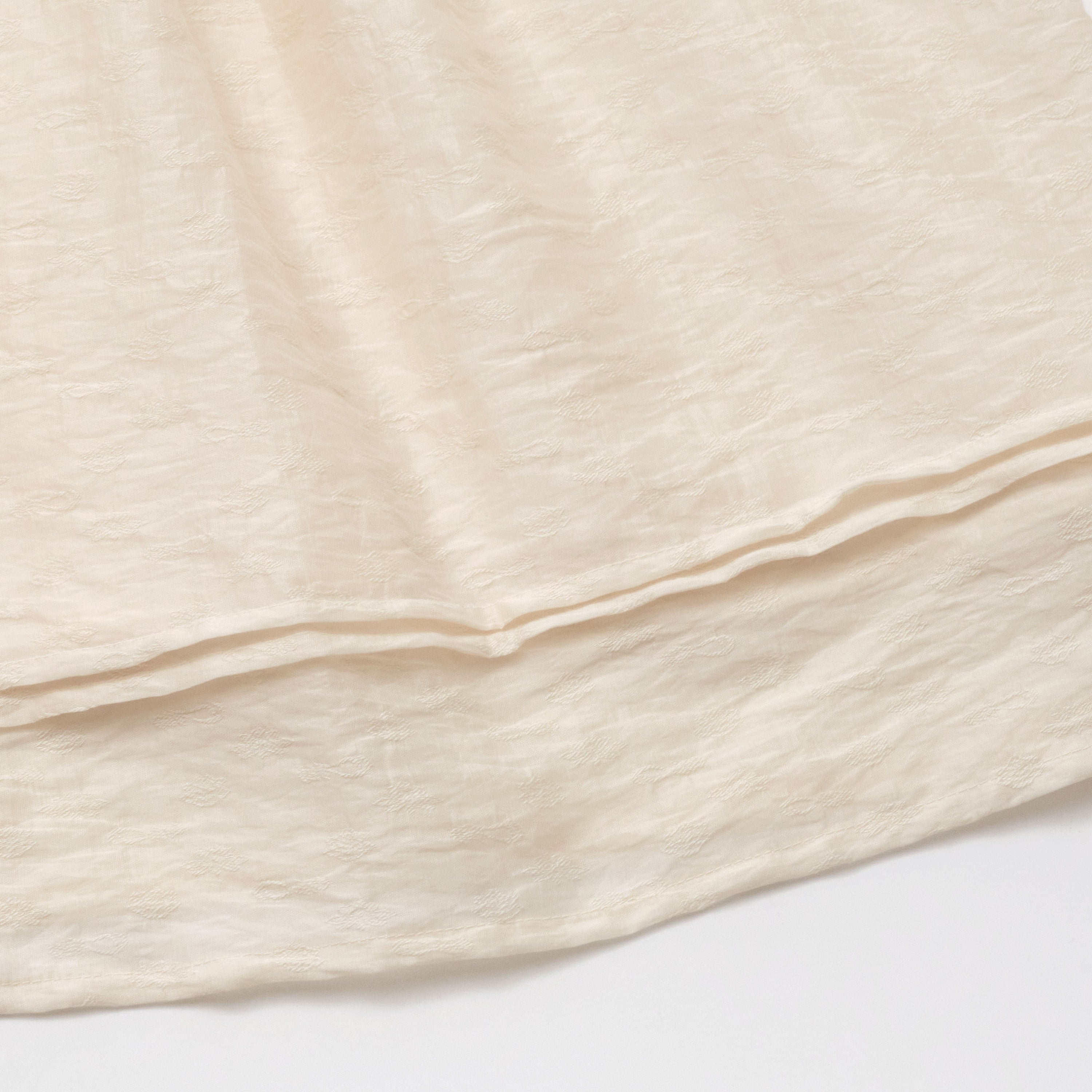 Girls Beige Jacquard Dress
