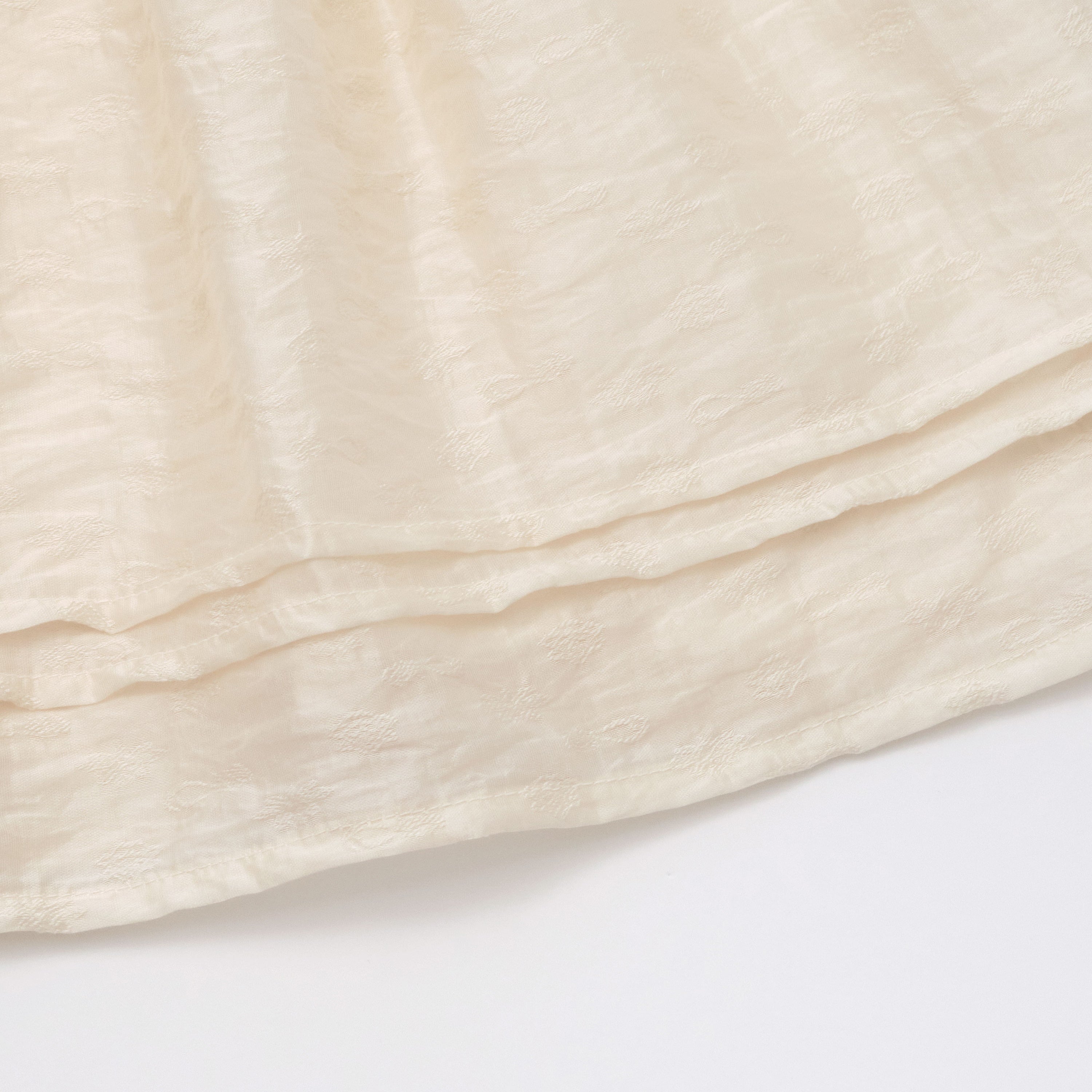 Baby Girls Beige Jacquard Dress