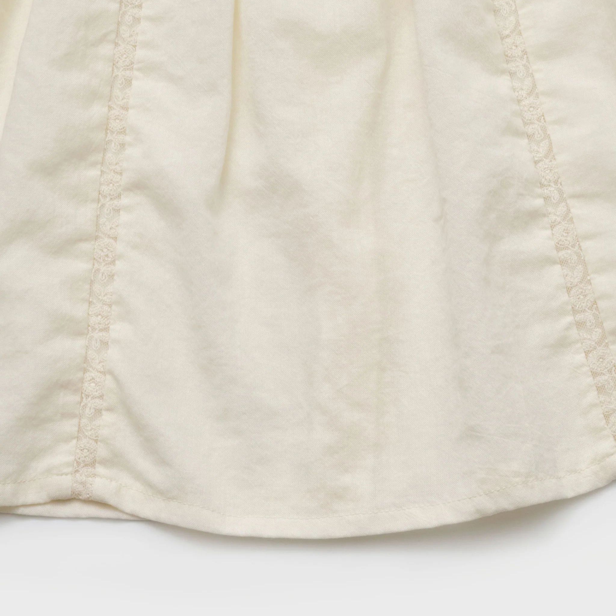 Girls Cream Cotton Blouse