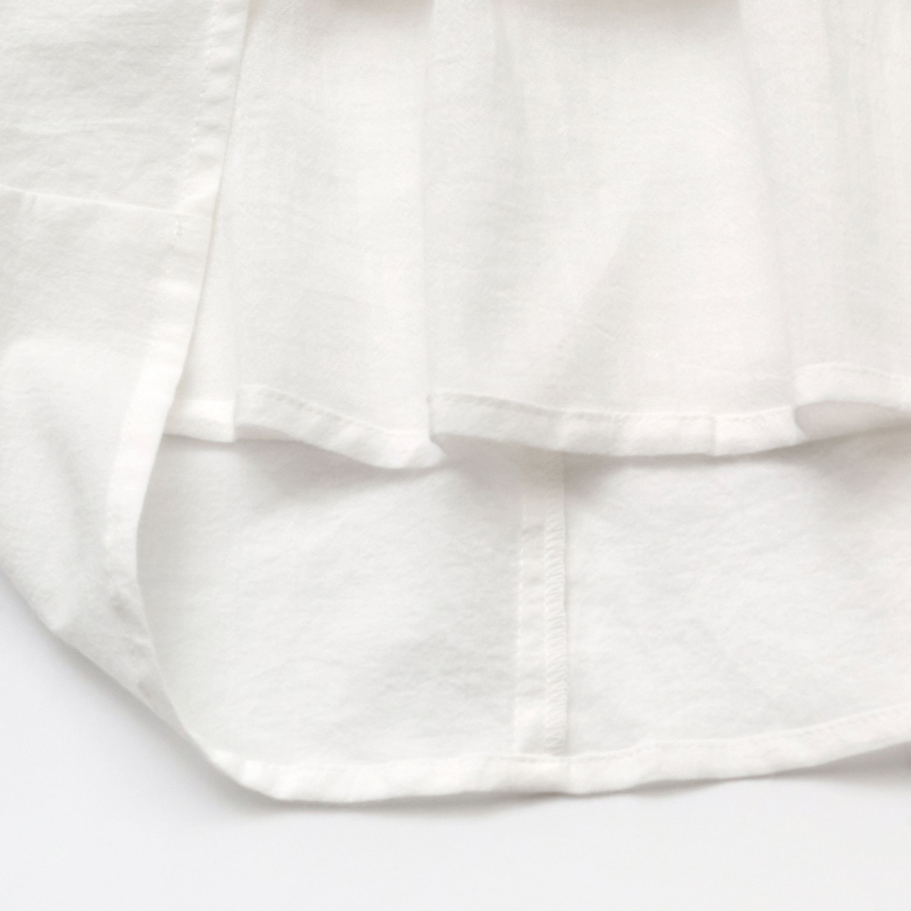 Girls White Embroidered Cotton Dress