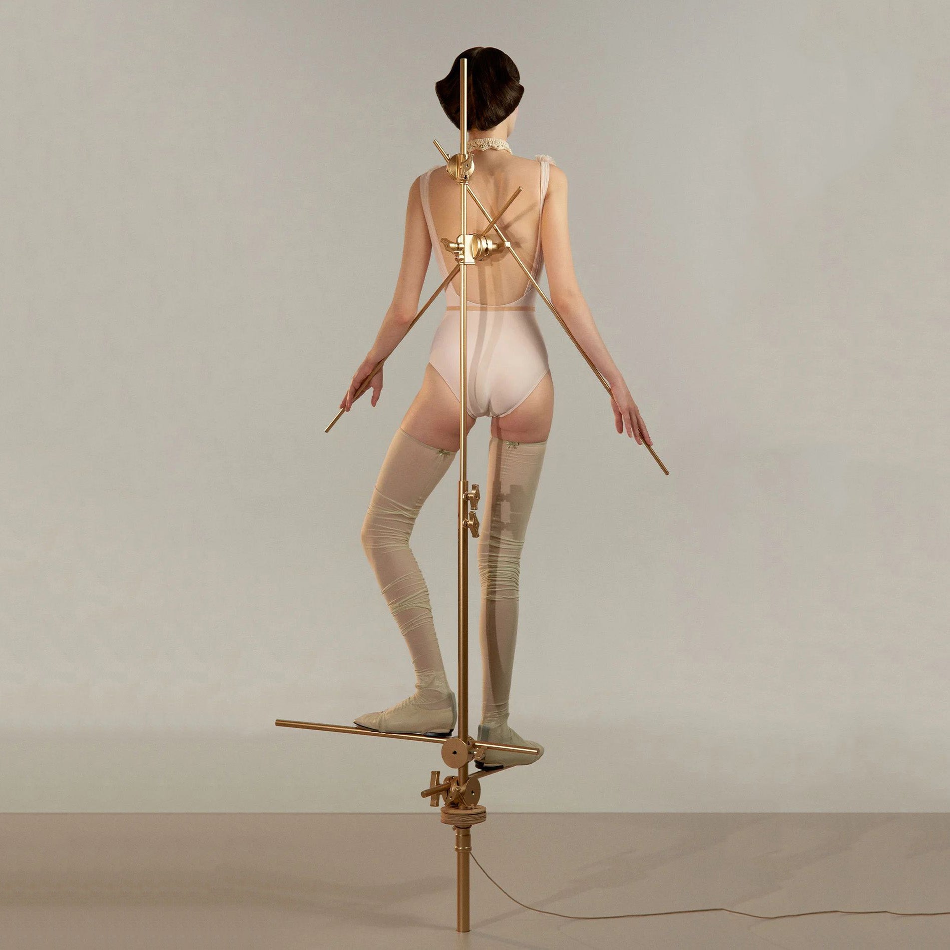 Women Light Pink"RUCHED DOLL"Ballet Onesies(251LE72VD/pearl blush)