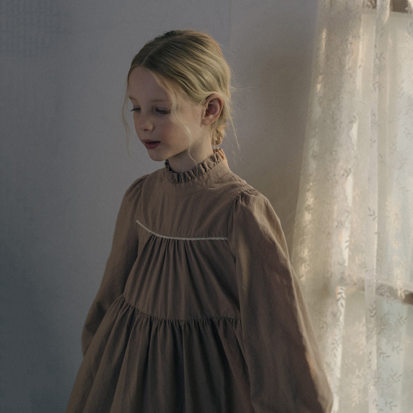 Girls Pink Cotton Dress