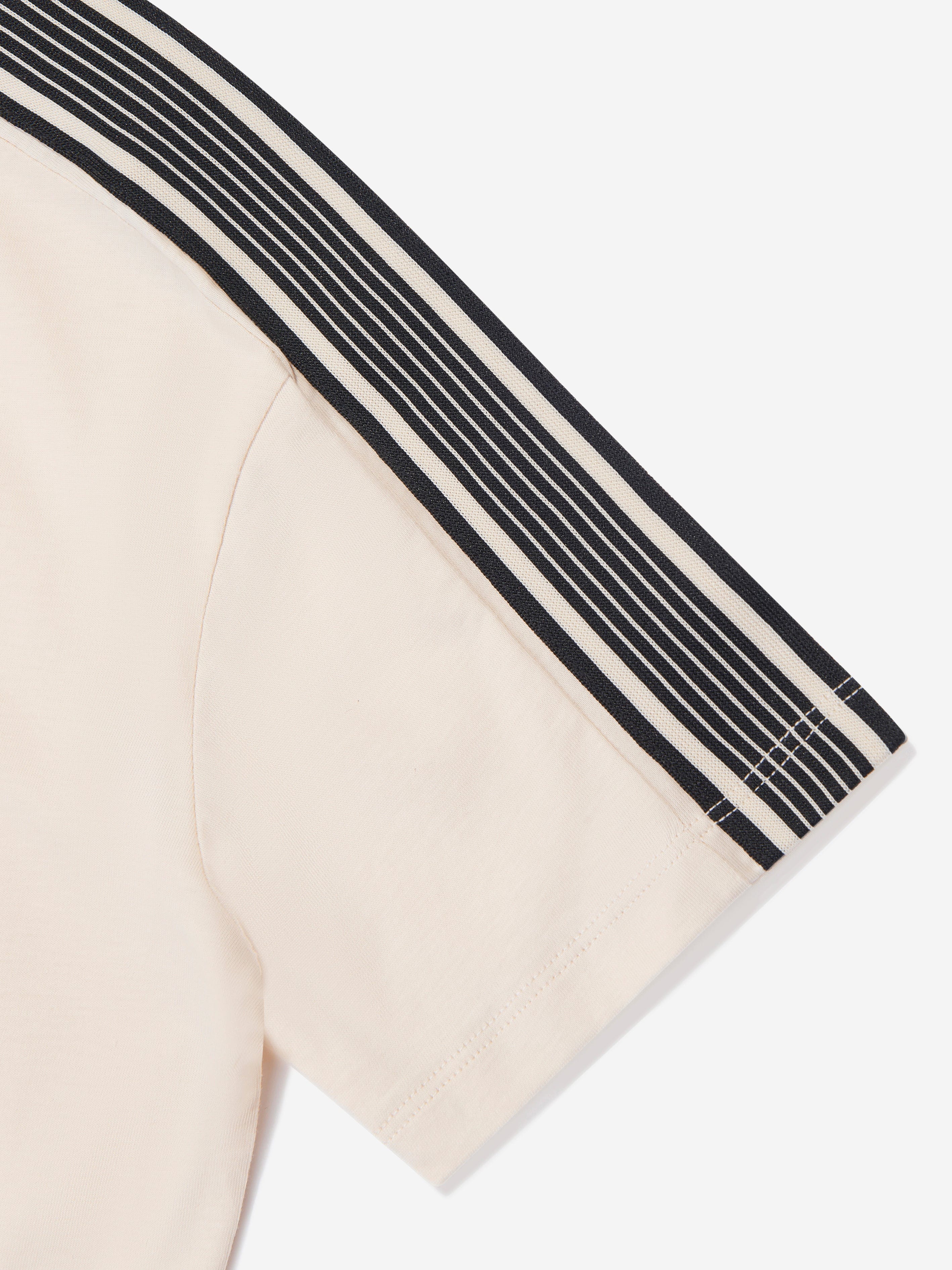 EA7 Emporio Armani Boys Logo T-Shirt in Beige