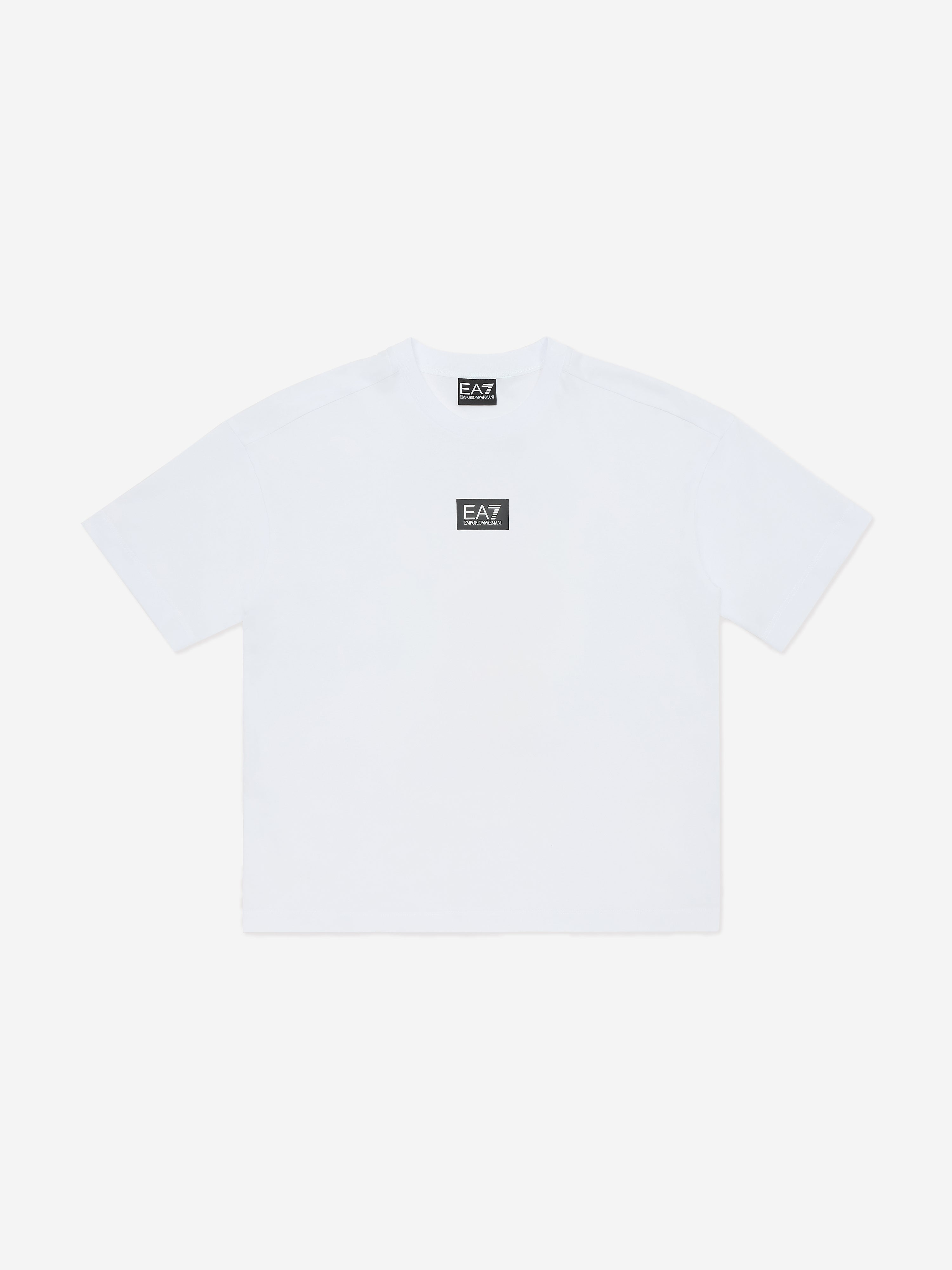 EA7 Emporio Armani Boys Logo T-Shirt in White