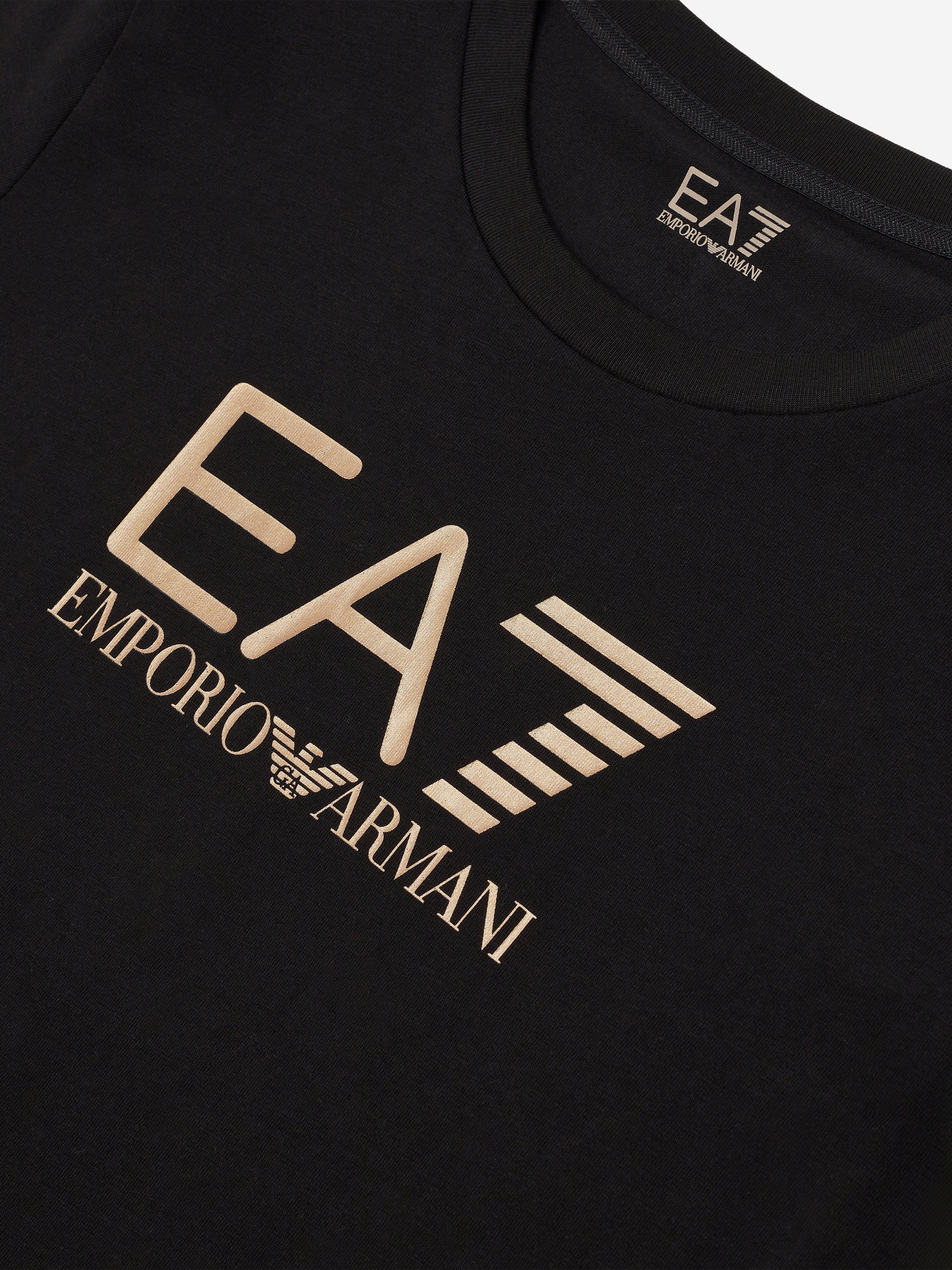 EA7 Emporio Armani Girls Logo T-Shirt in Black