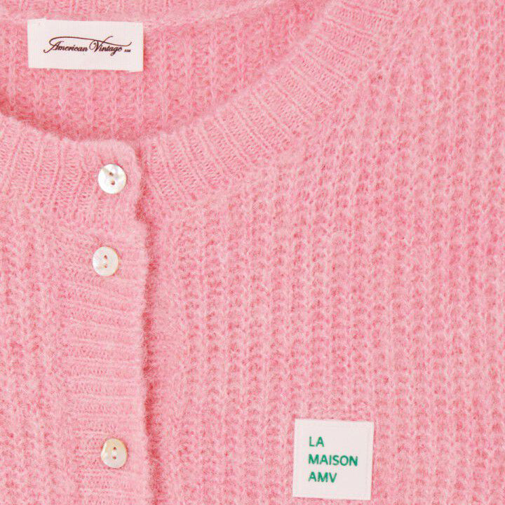 Women Pink Knit Gilet