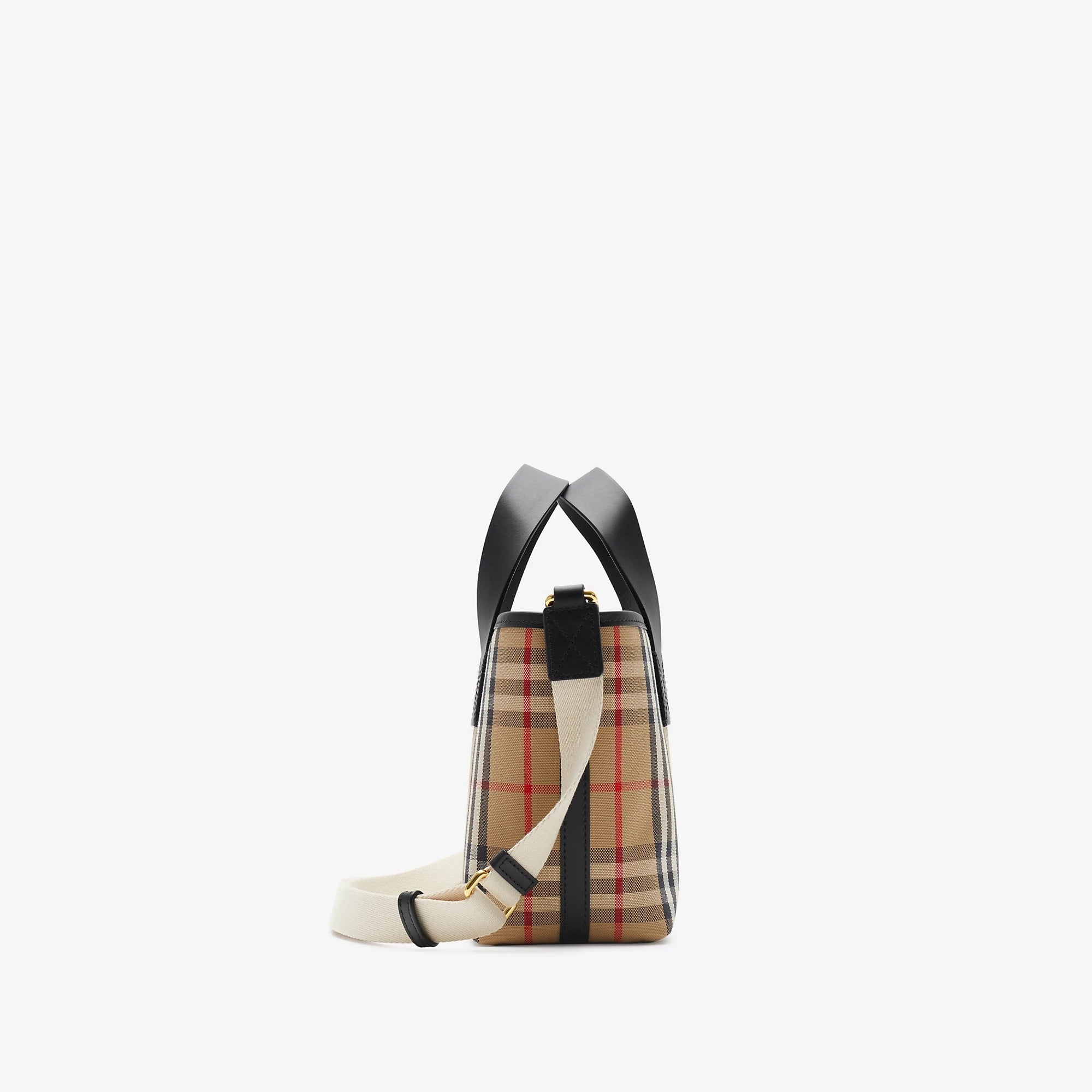 Girls Beige Check Handbag