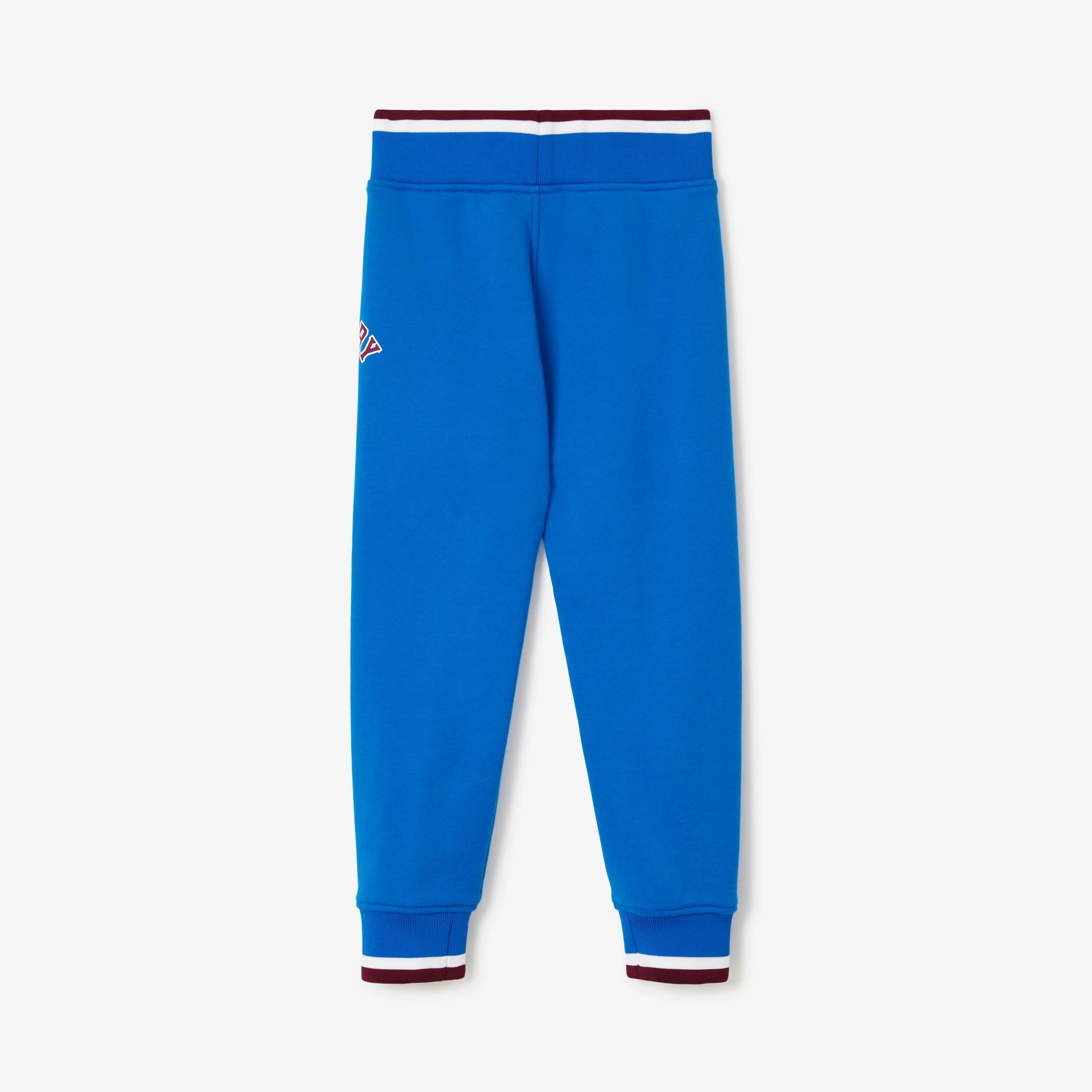 Boys & Girls Blue Logo Cotton Trousers