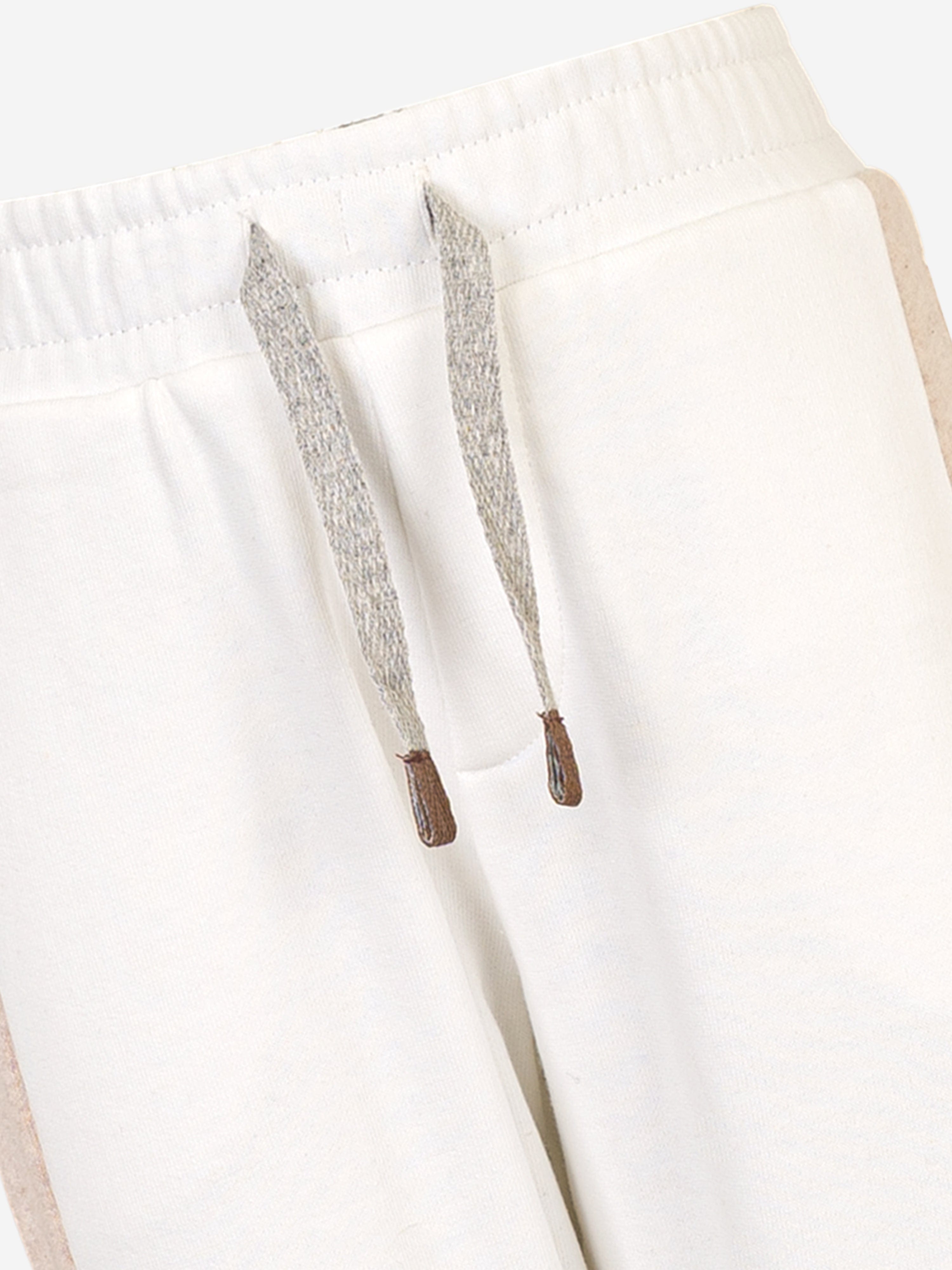 Eleventy Boys Logo Joggers in Ivory