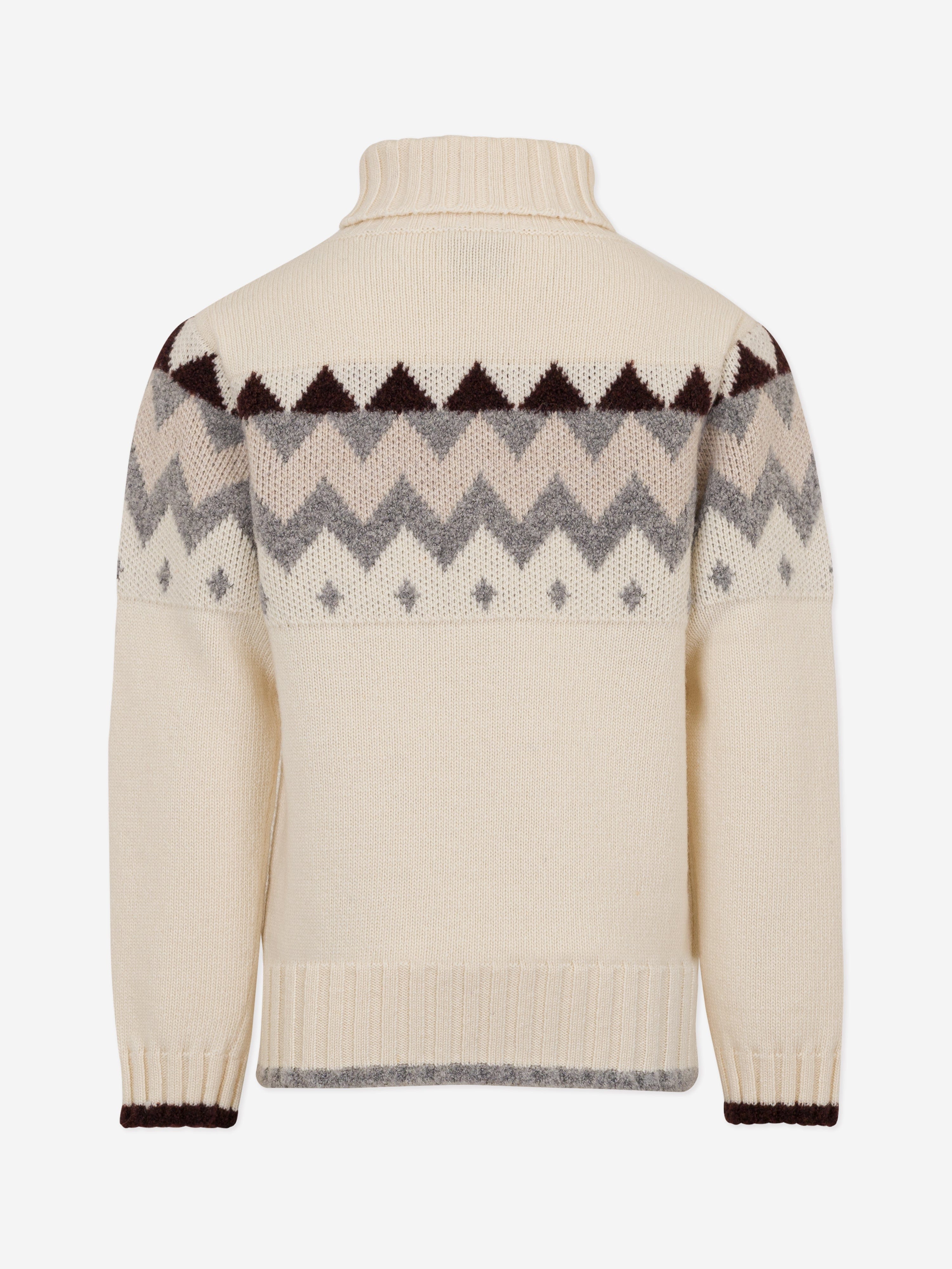 Eleventy Boys Wool Knitted Jumper in Ivory