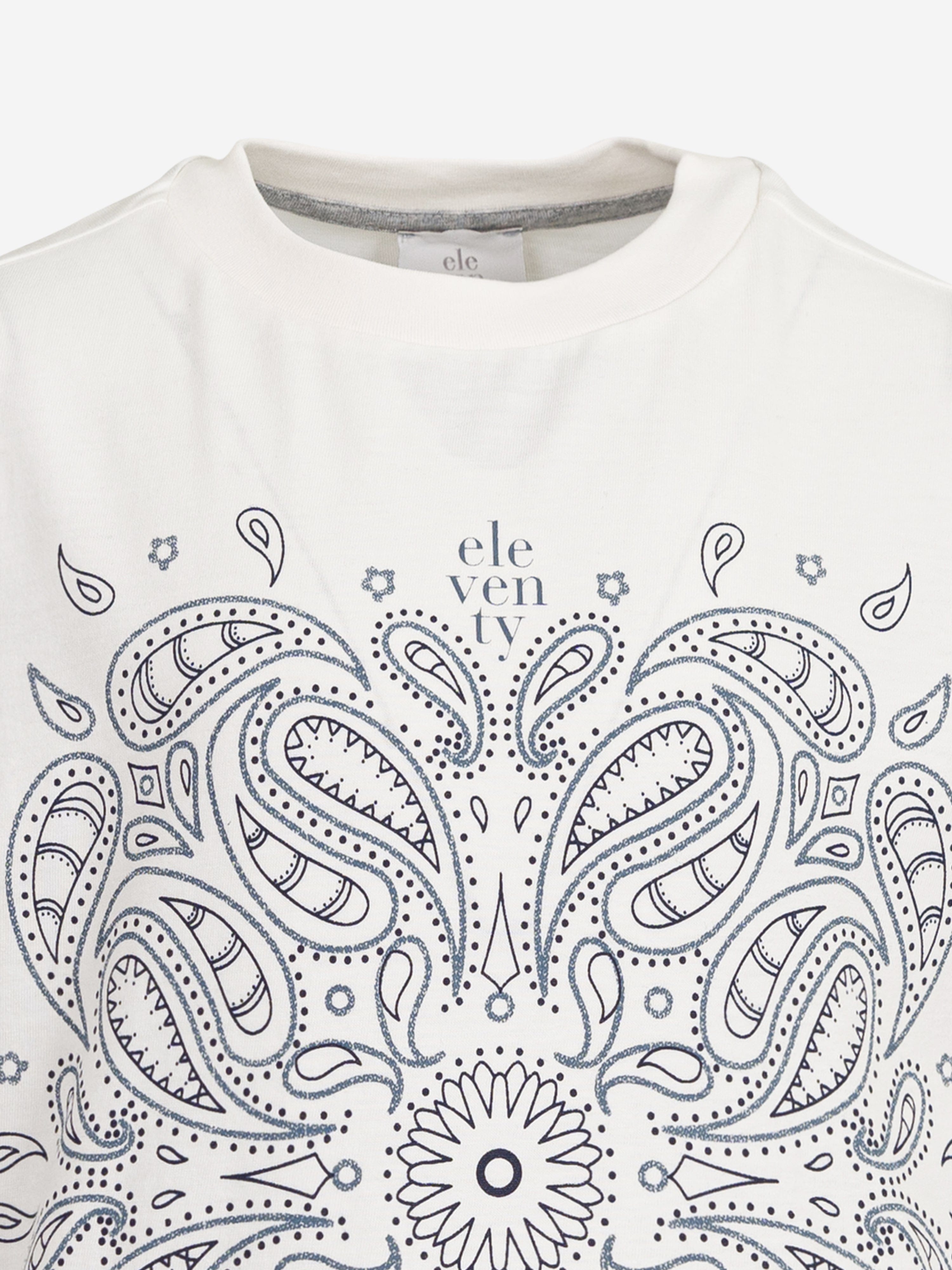 Kids Paisley T-Shirt in Ivory
