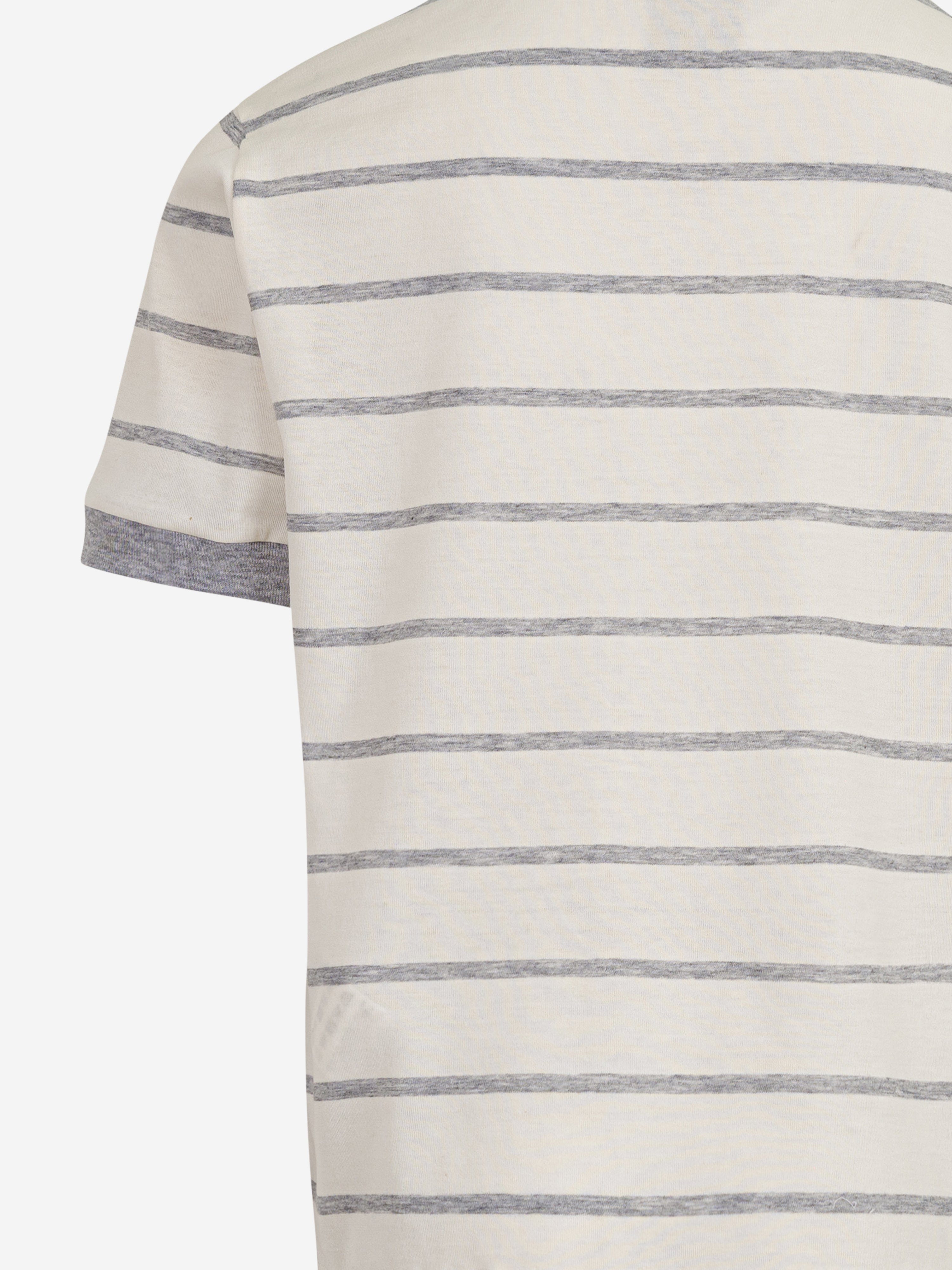 Boys Striped Logo T-Shirt in Ivory