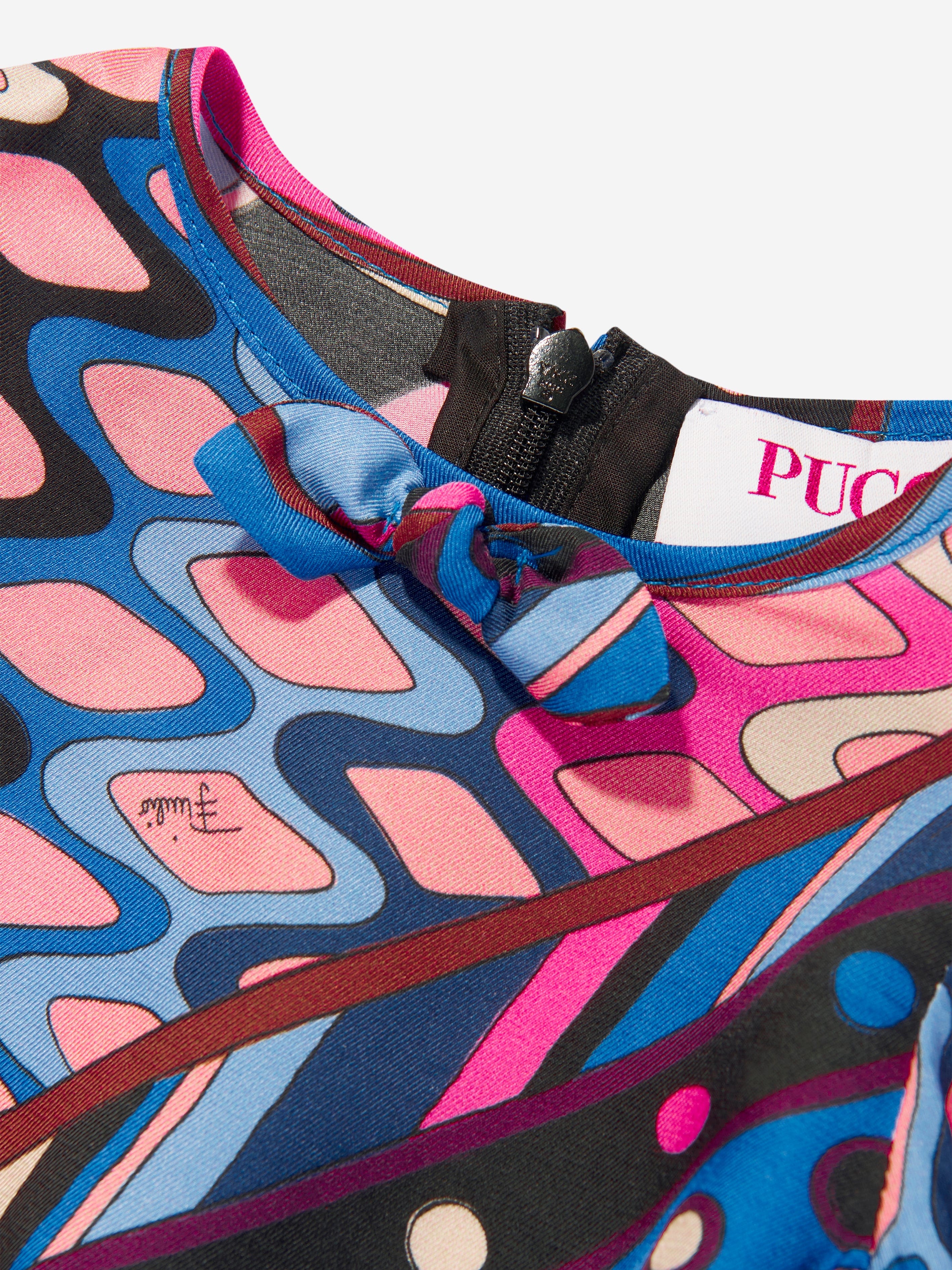 Pucci Baby Girls Vivara Print Dress in Multicolour