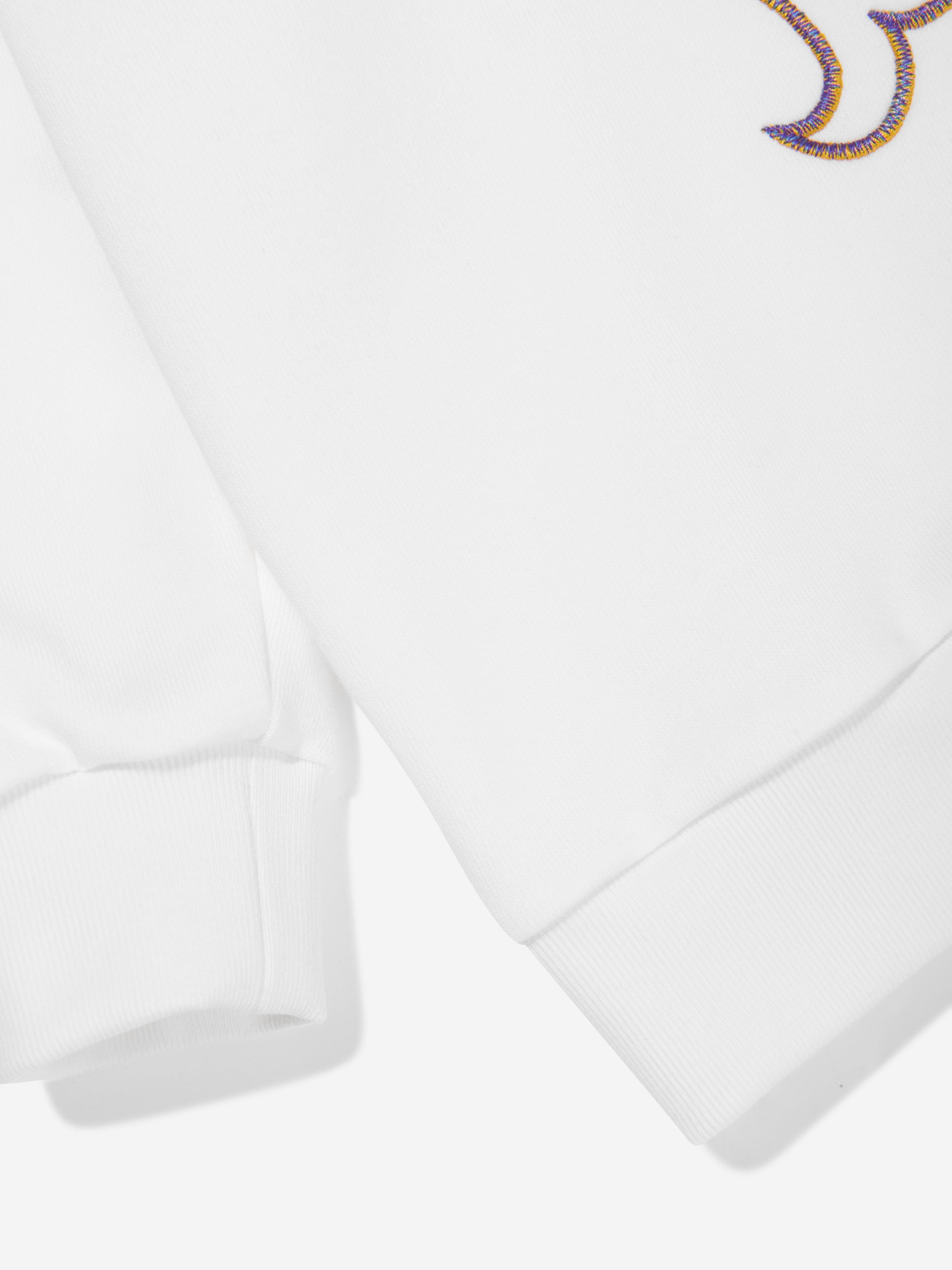 Pucci Girls Logo Hoodie in Ivory