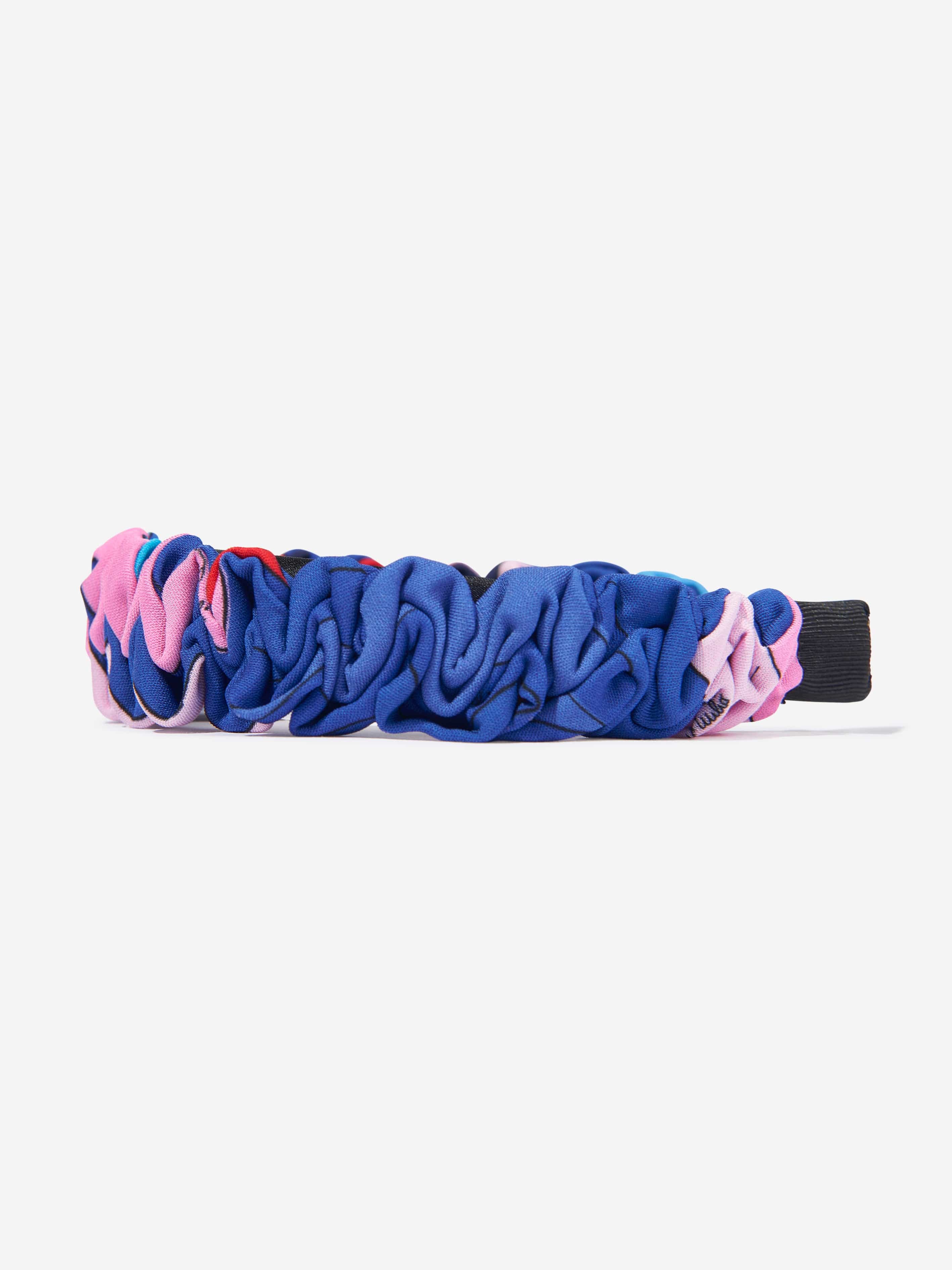 Girls Ruched Iride Print Headband in Multicolour