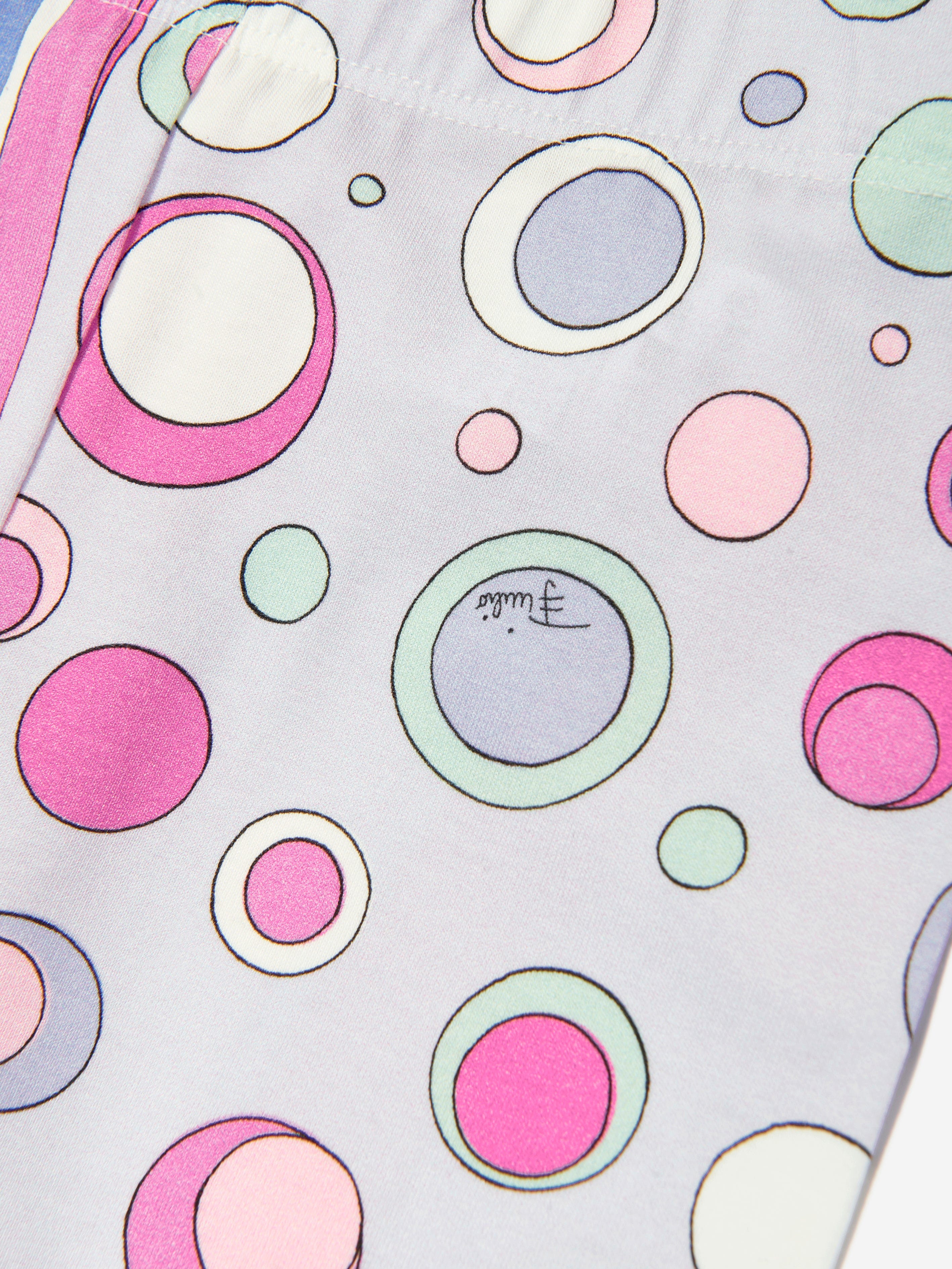 Girls Fontane Print Leggings in Pink