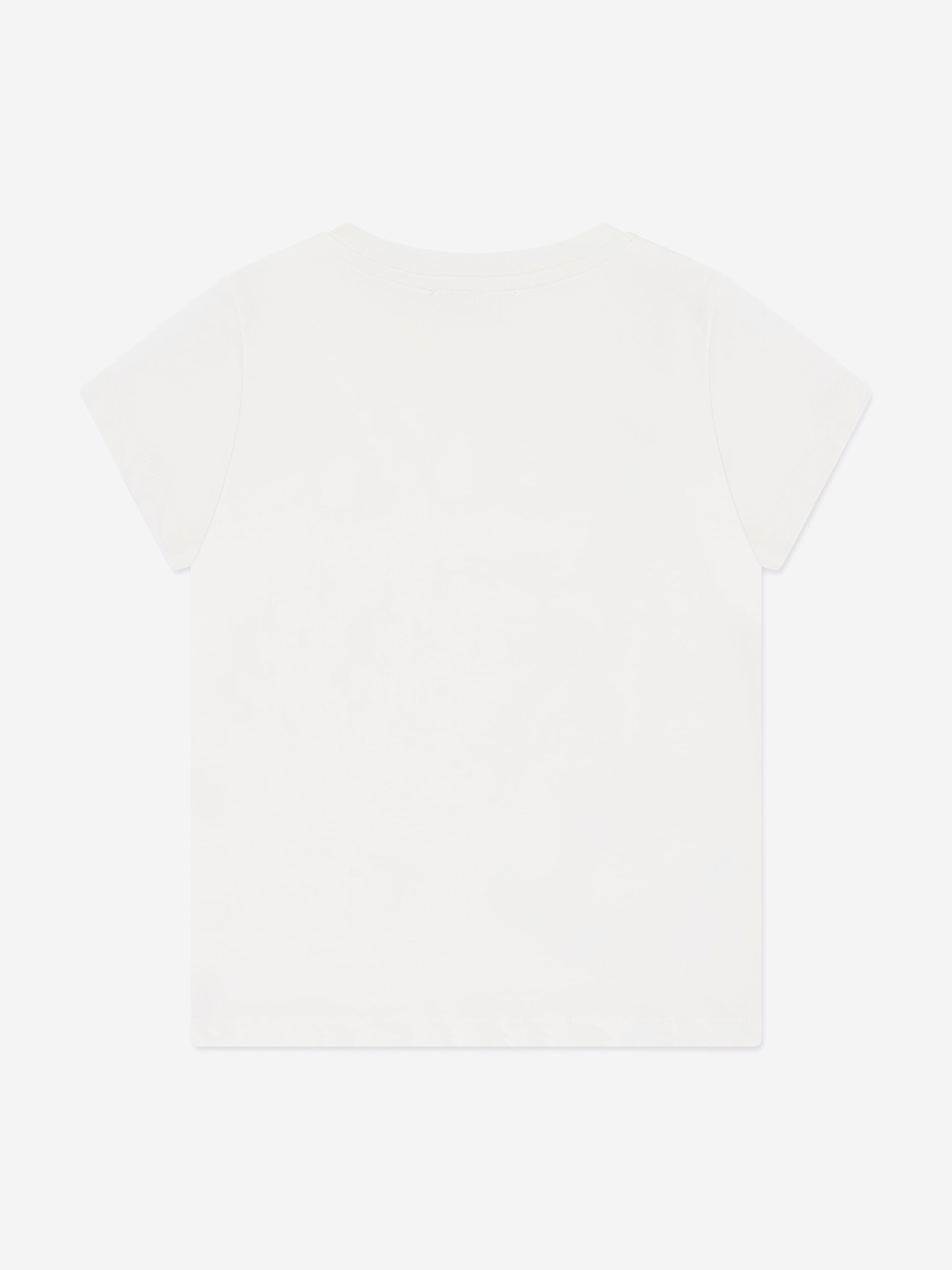 Girls Logo Jersey T-Shirt in Ivory
