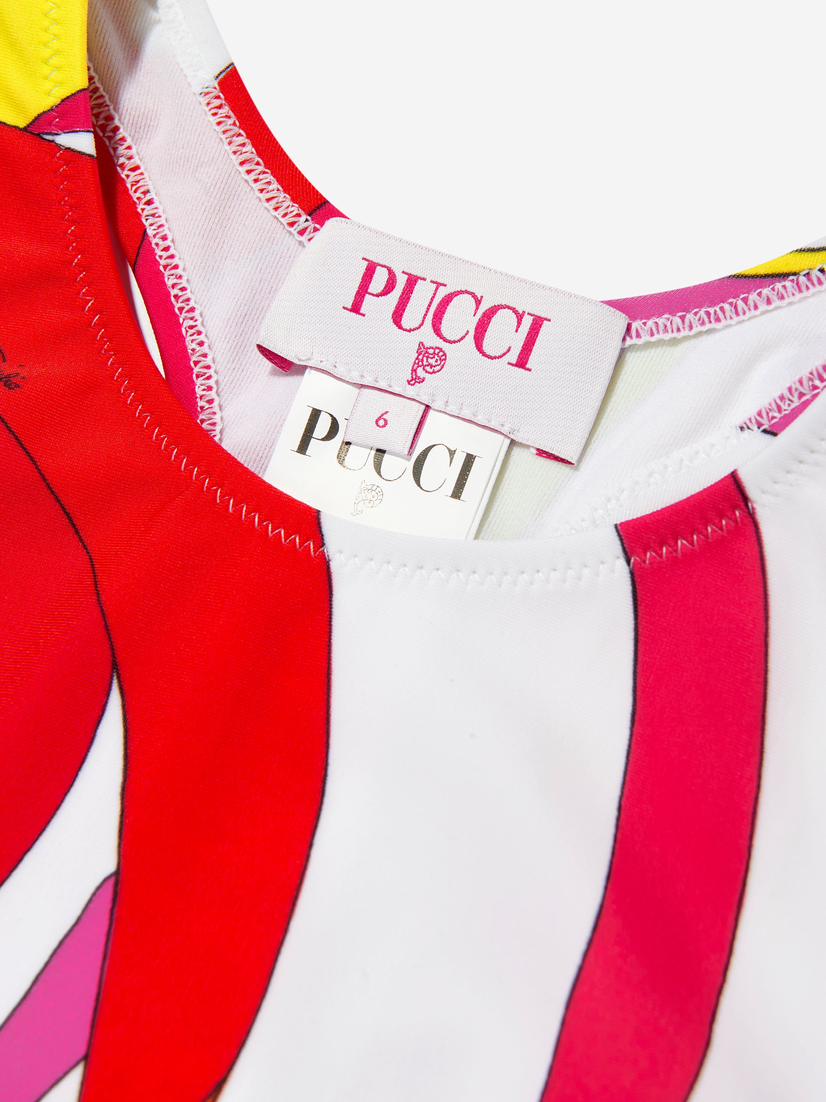 Girls Patterned Swimsuit in Multicolour