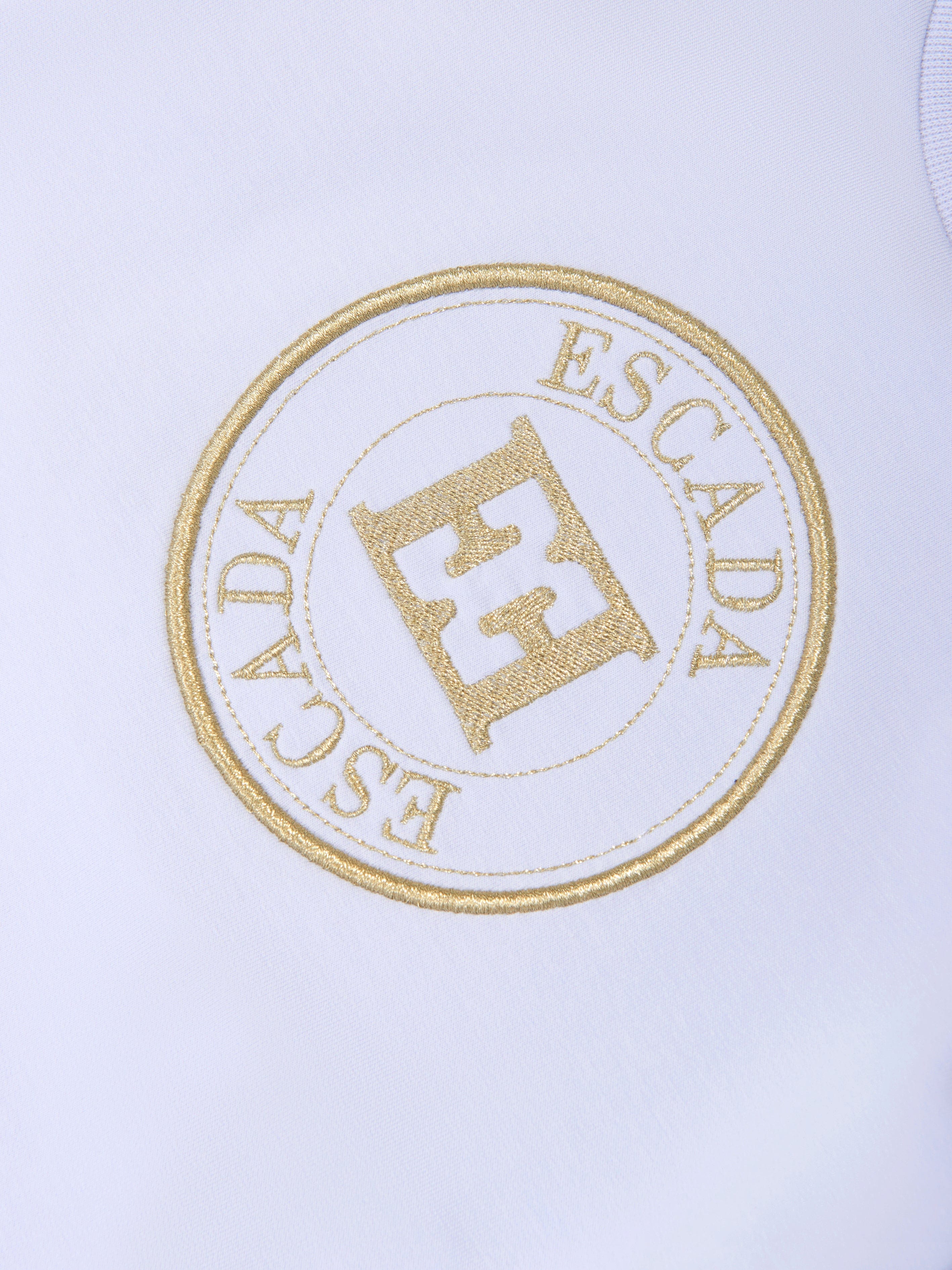 Escada Girls Embroidered Logo Sweatshirt in Purple
