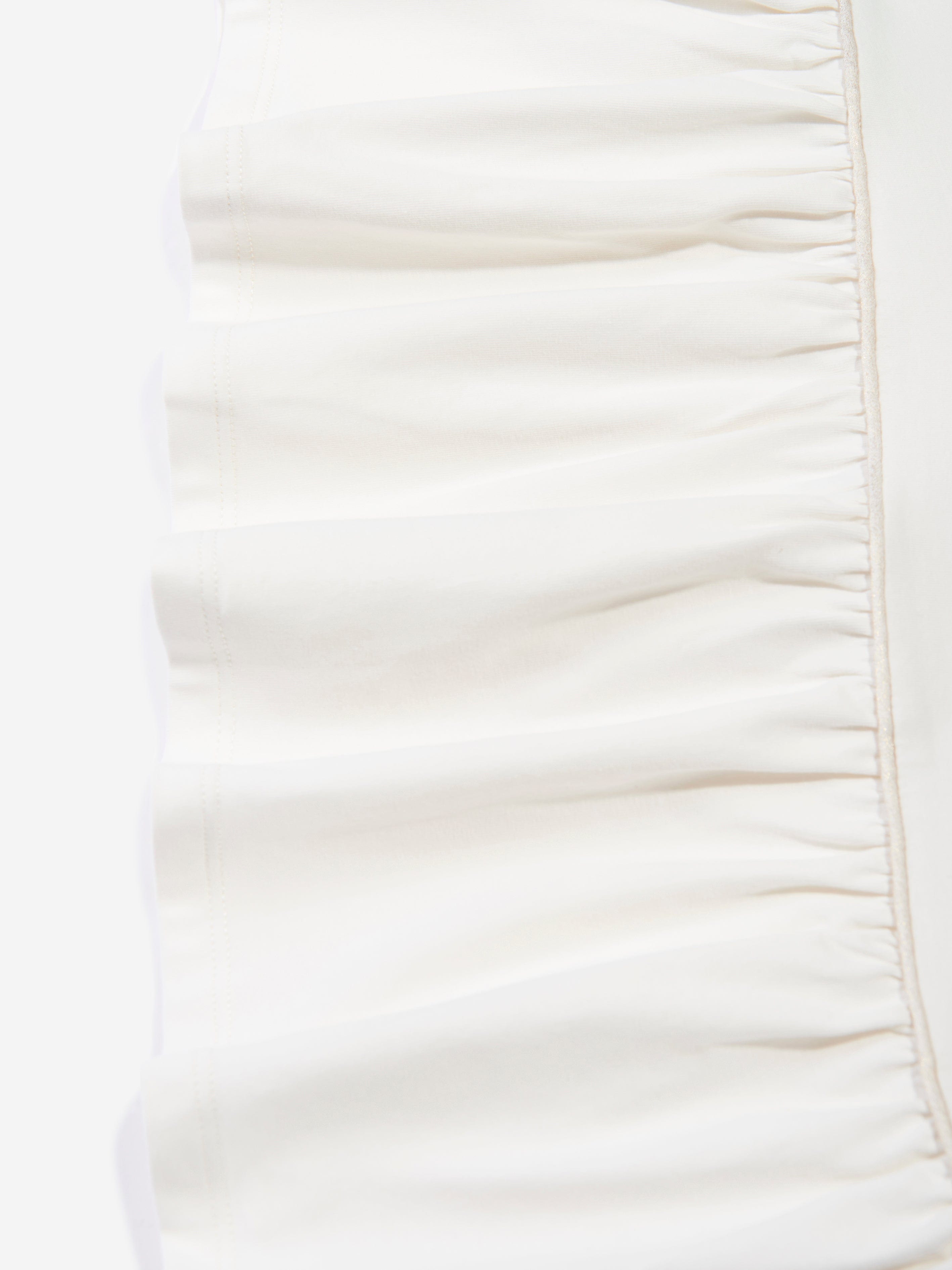 Escada Girls Embroidered Logo T-Shirt Dress in White