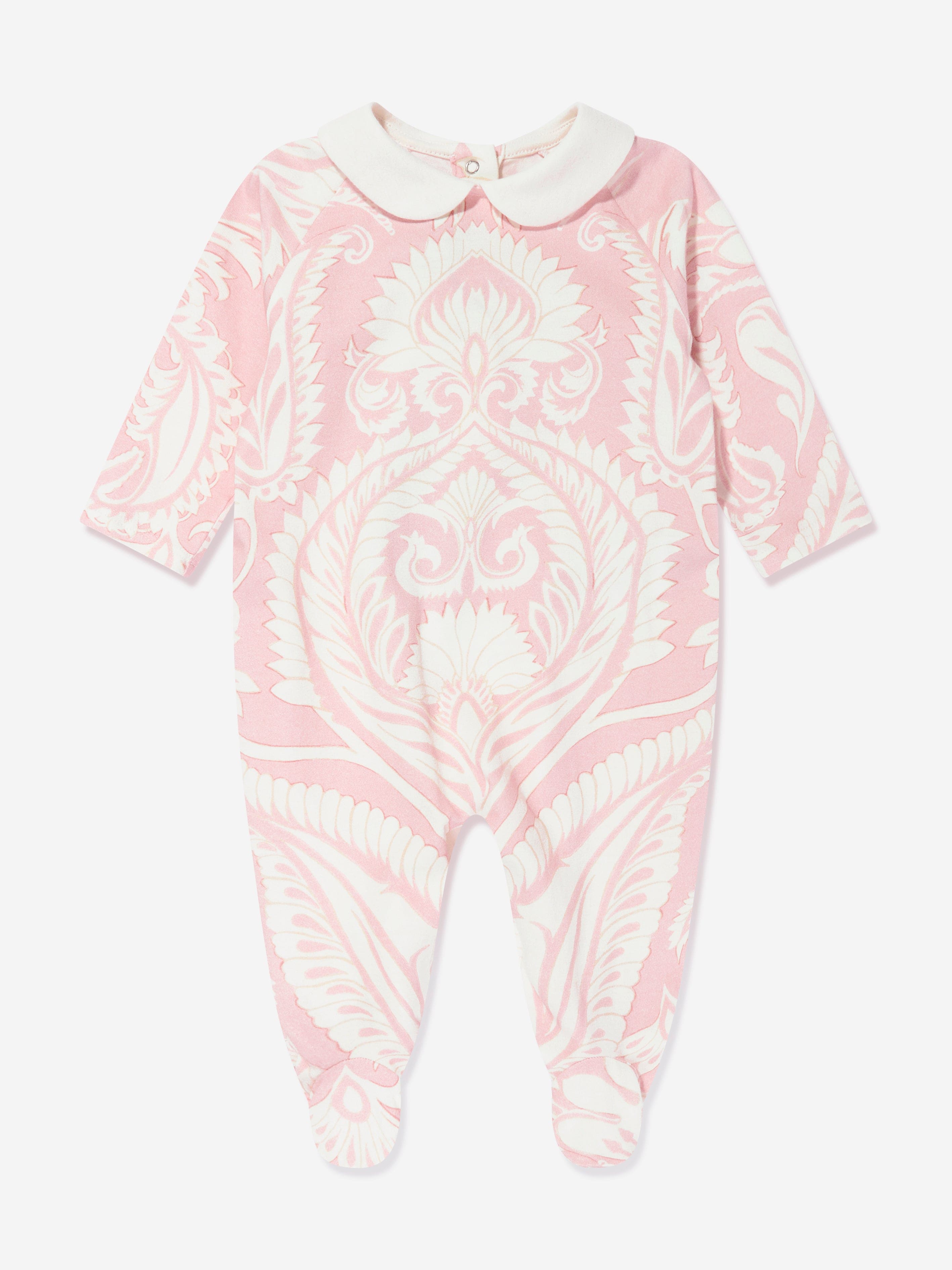 Etro Baby Girls 3 Piece Babygrow Gift Set in Pink