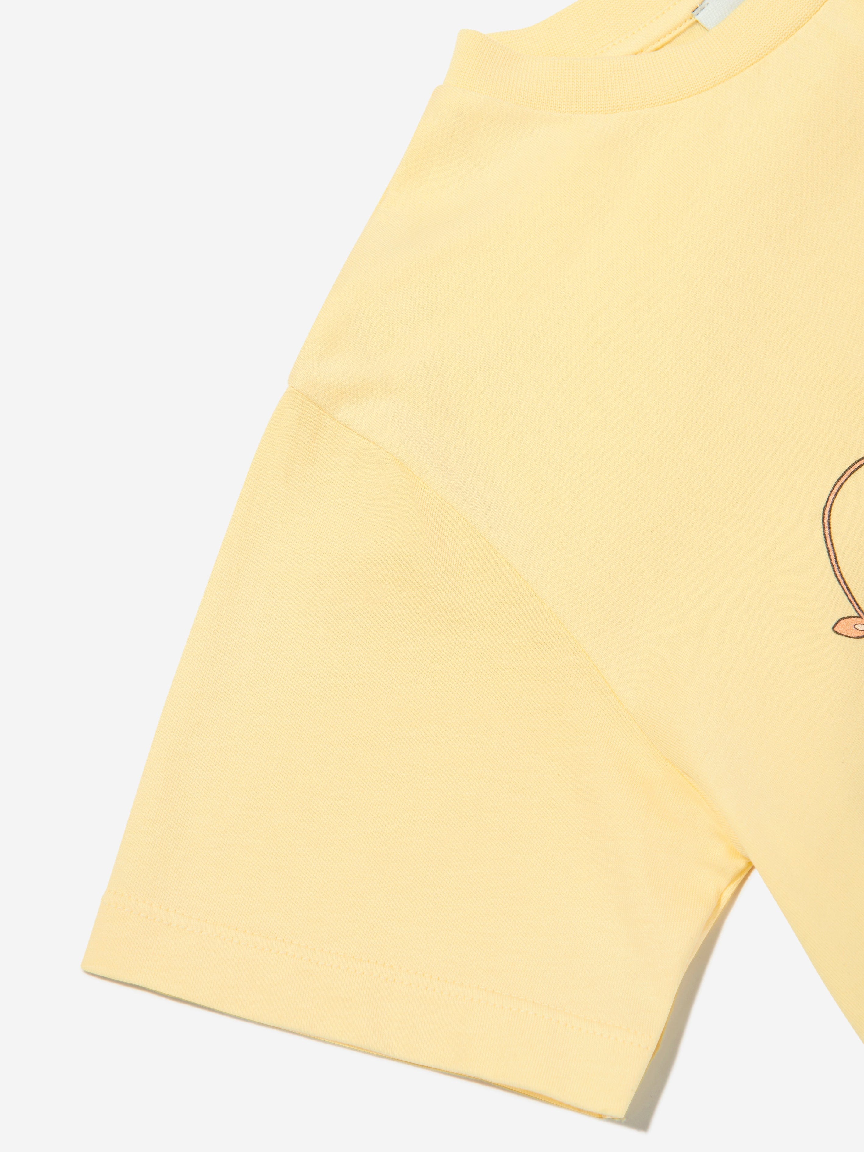 Girls Floral T-Shirt in Yellow